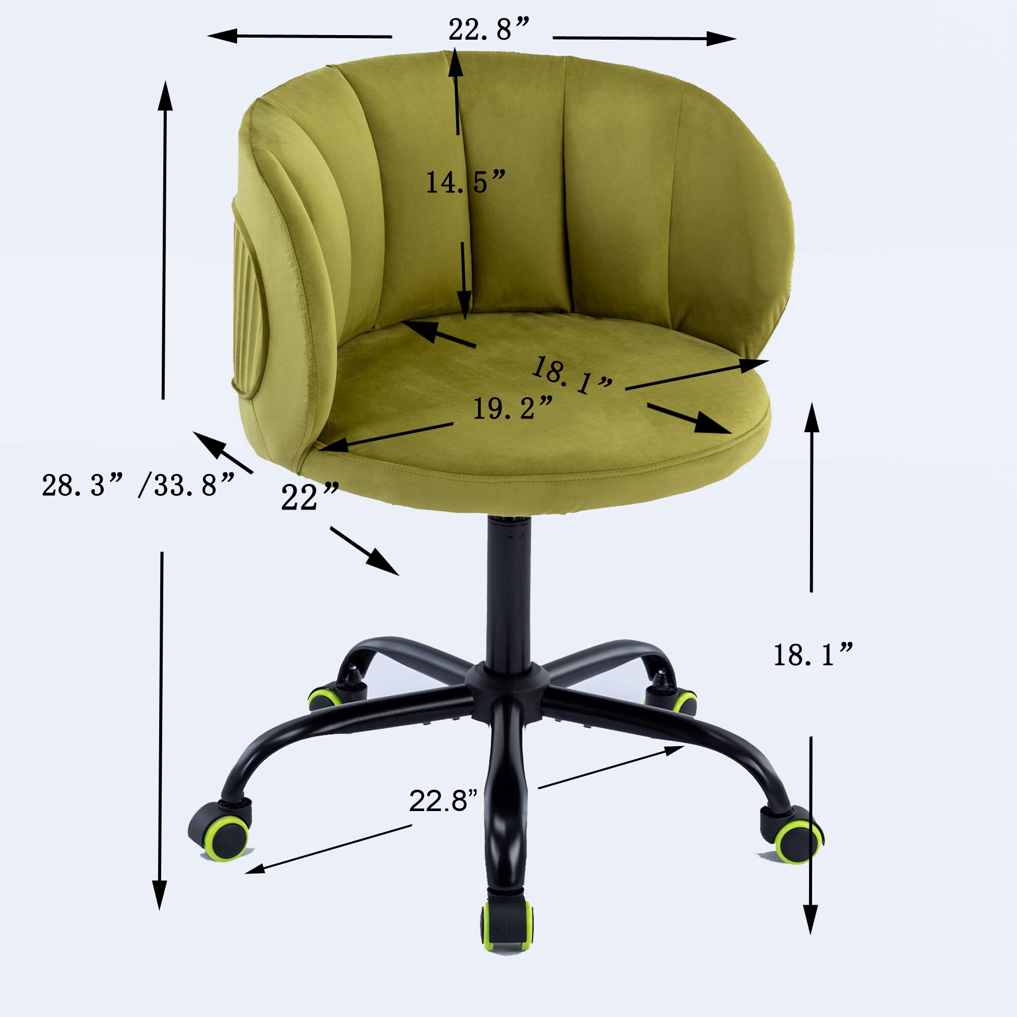 Clihome CMCH-291PI Office-Chairs - View #4