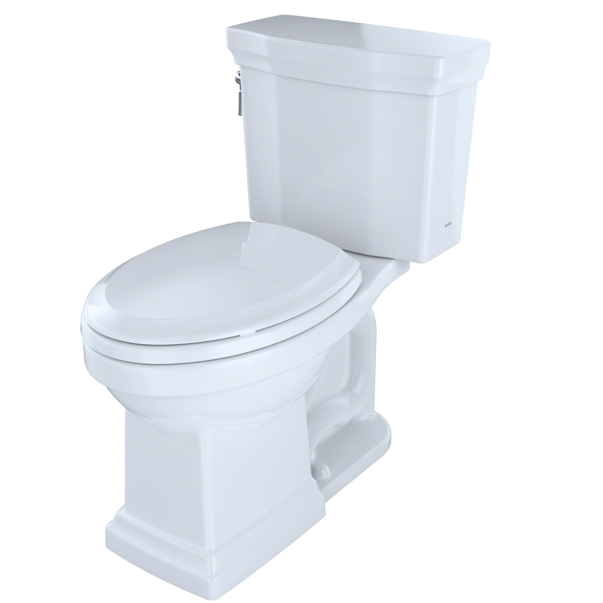 TOTO Promenade II Cotton White Elongated Chair Height 2-piece Toilet 12 ...