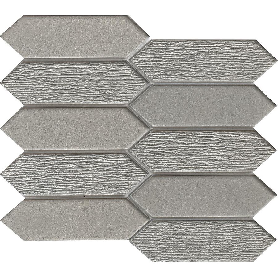 Emser Picket 11-Pack Silver Glass Border Tile (10-in x 10-in) Emser Picket 11-Pack Silver Glass Border Tile (10-in x 10-in)