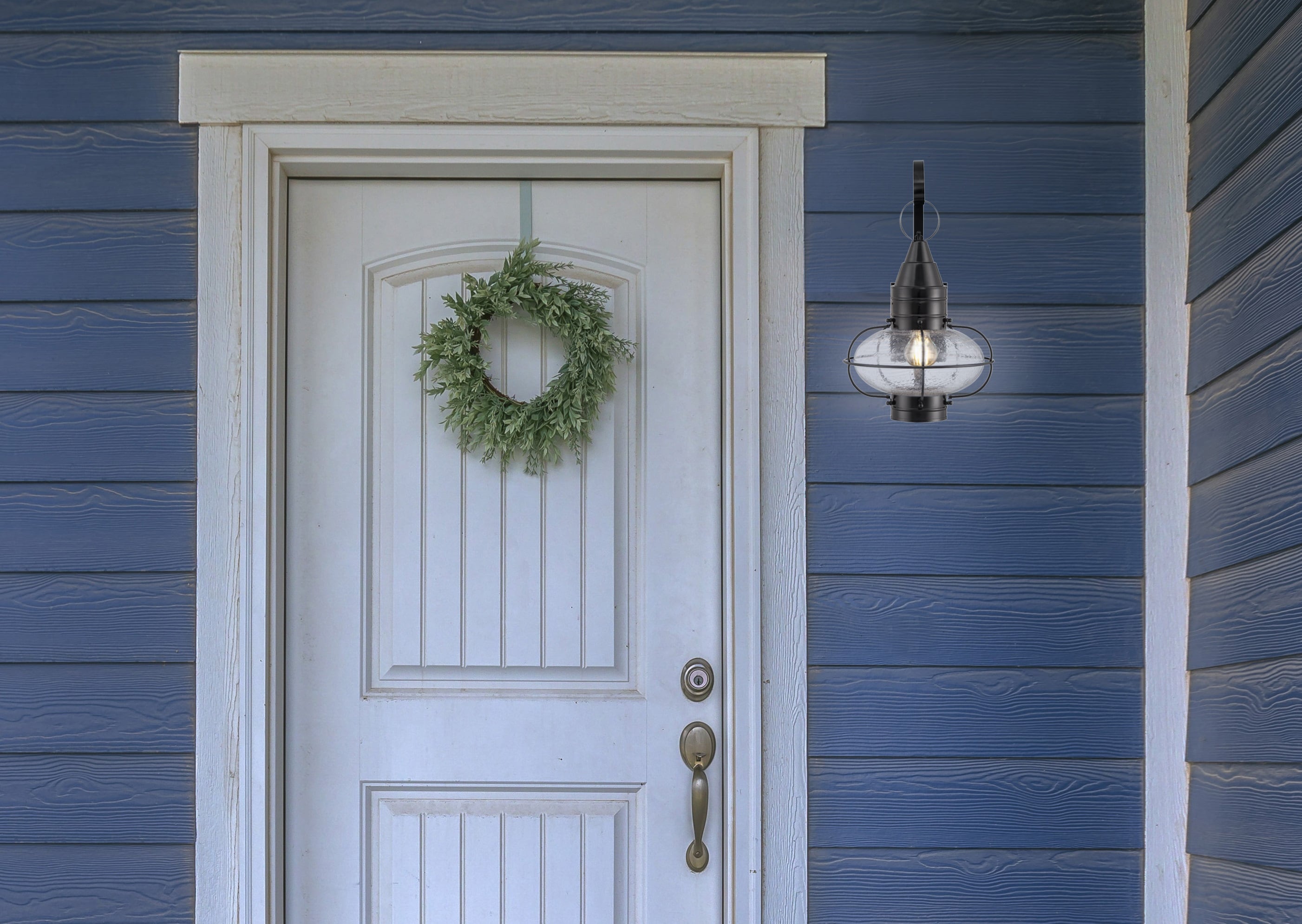 Classic Onion 16" Black Brass Outdoor Wall Lantern