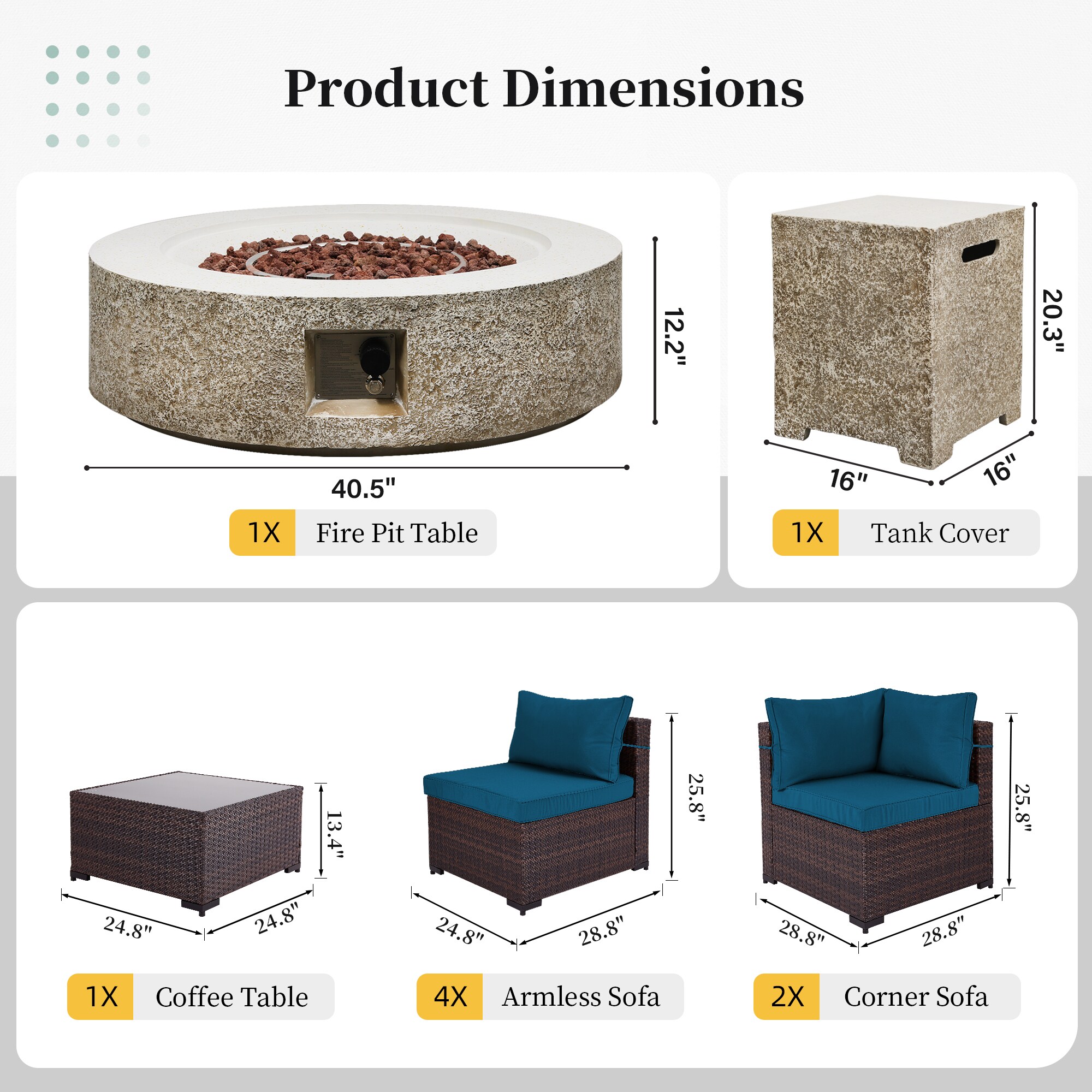 UPHA PL-2CZ-42QBE-Z2-T Patio-Conversation-Sets - View #9