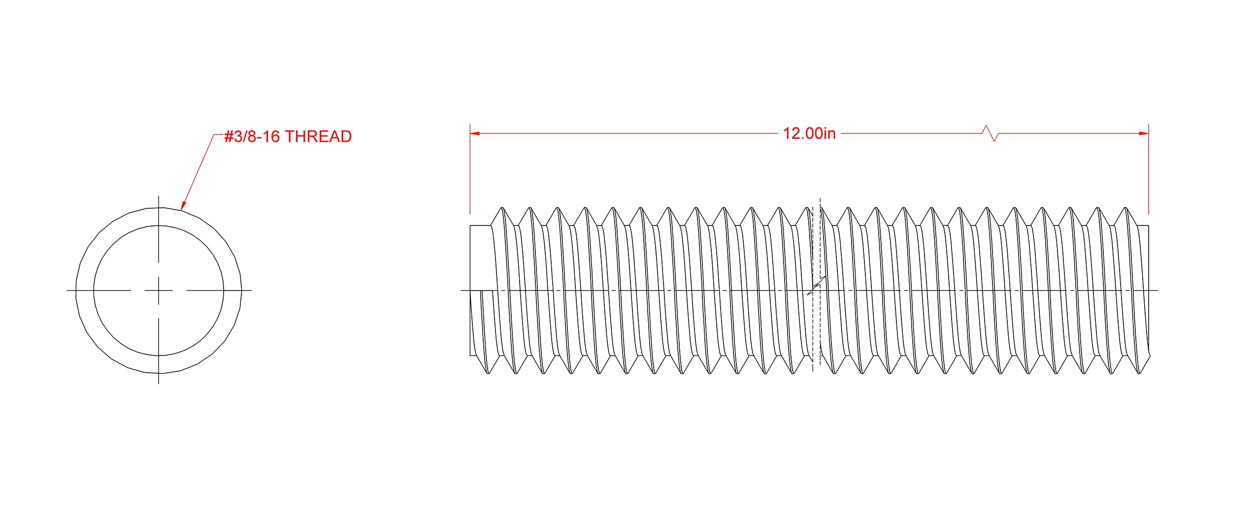 Steelworks 053538101084 Threaded-Rod - View #2
