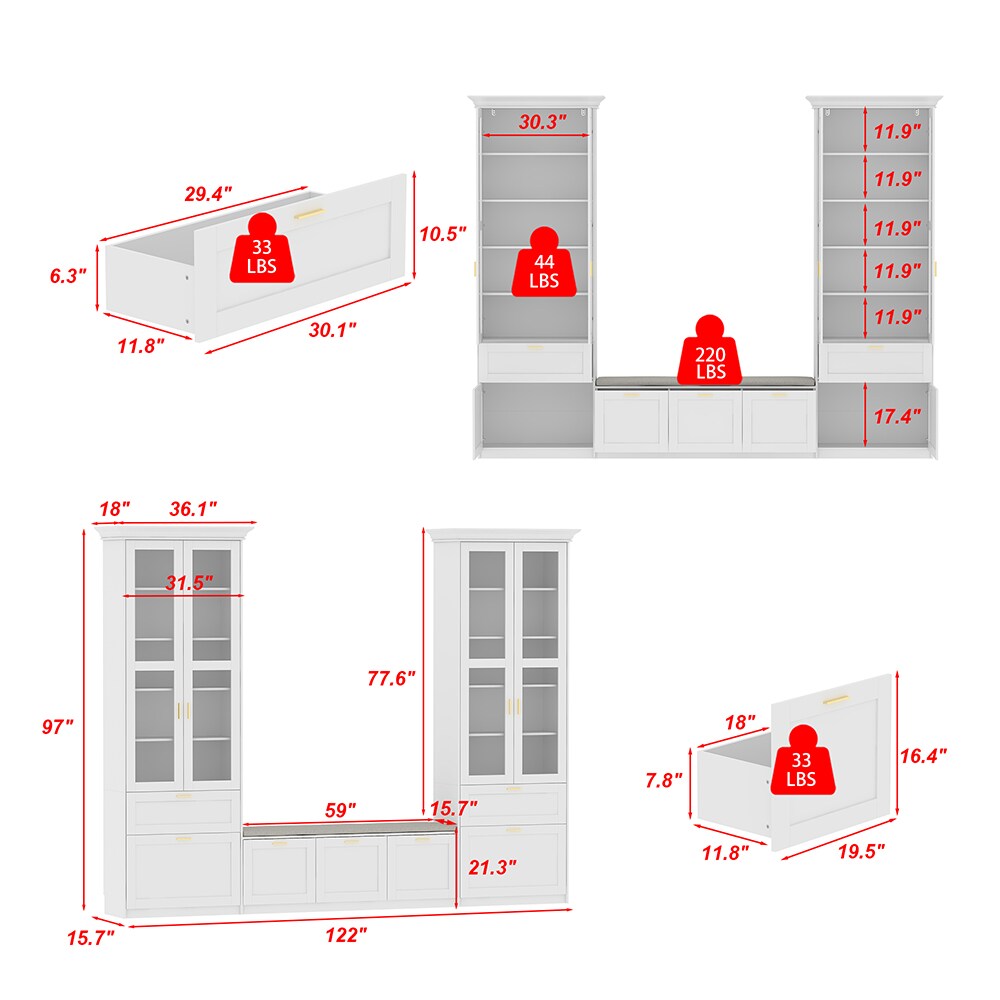Homsee C-KF210356-01-ABC armoires - View #18