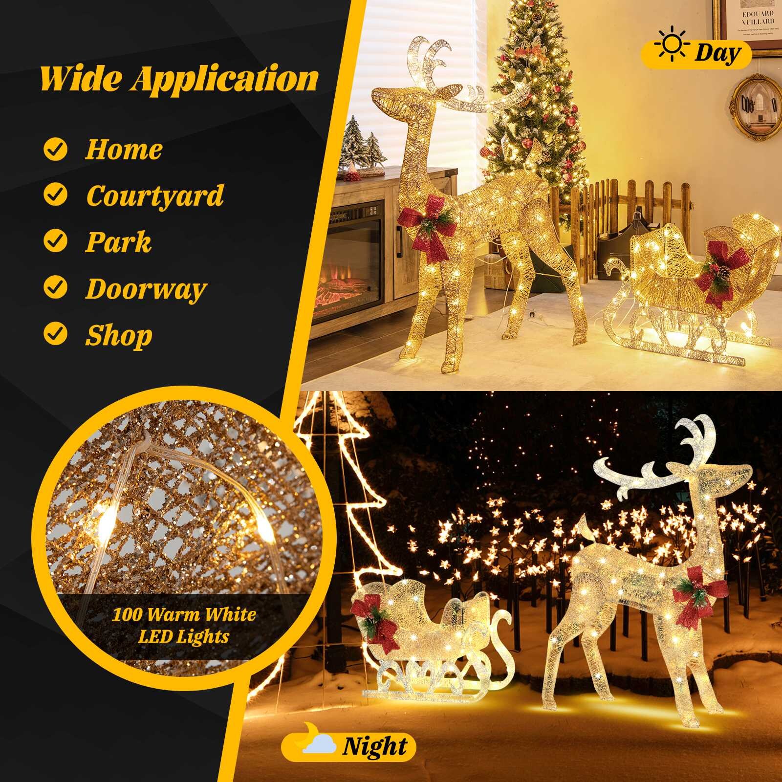 WELLFOR HYZ24149US-GD Outdoor-Christmas-Decor - View #4