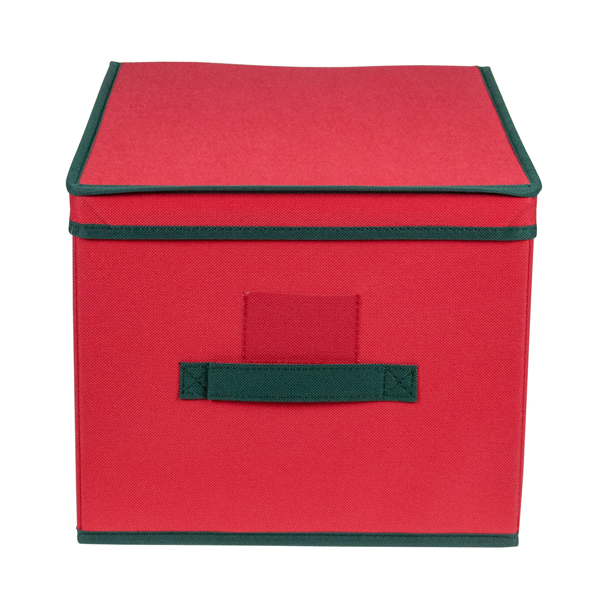 510148-S Ornament Storage Tub-Red-Holds 48 Ornaments-LOT OF 2 