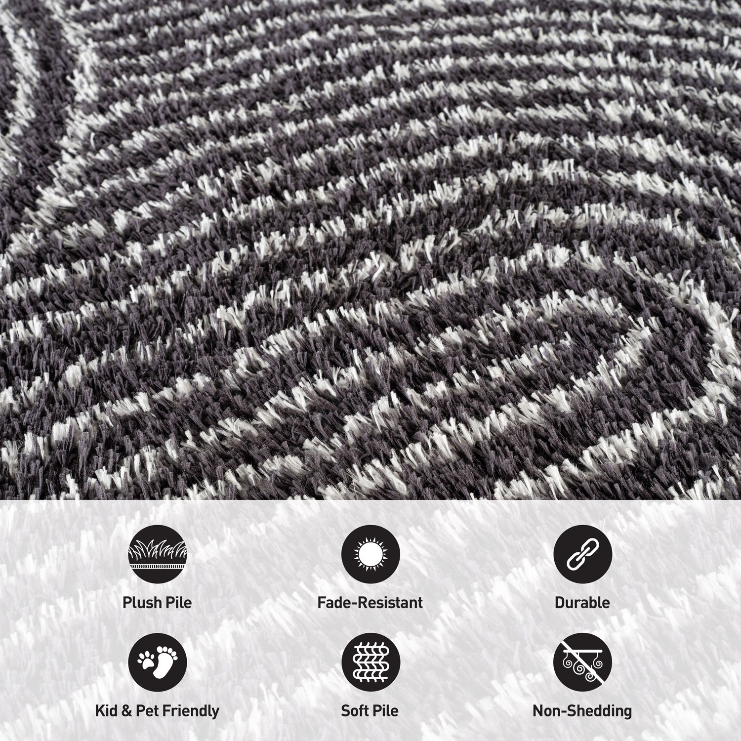 World Rug Gallery WR119ANTHRACITE2X3 rugs - View #3