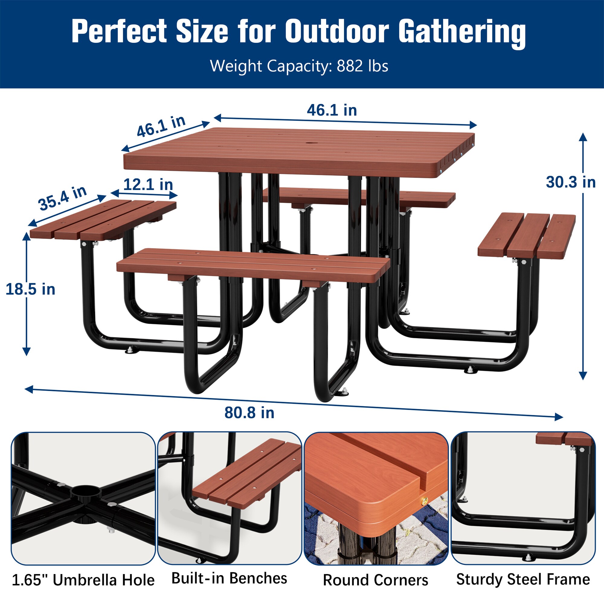 BABOOM BOM-469+-CO Picnic-Tables - View #5