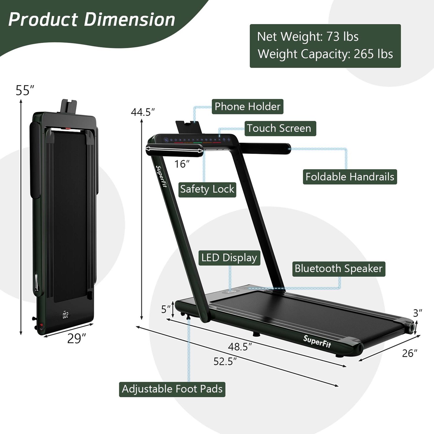 Costway CSHY000956 treadmills - View #6