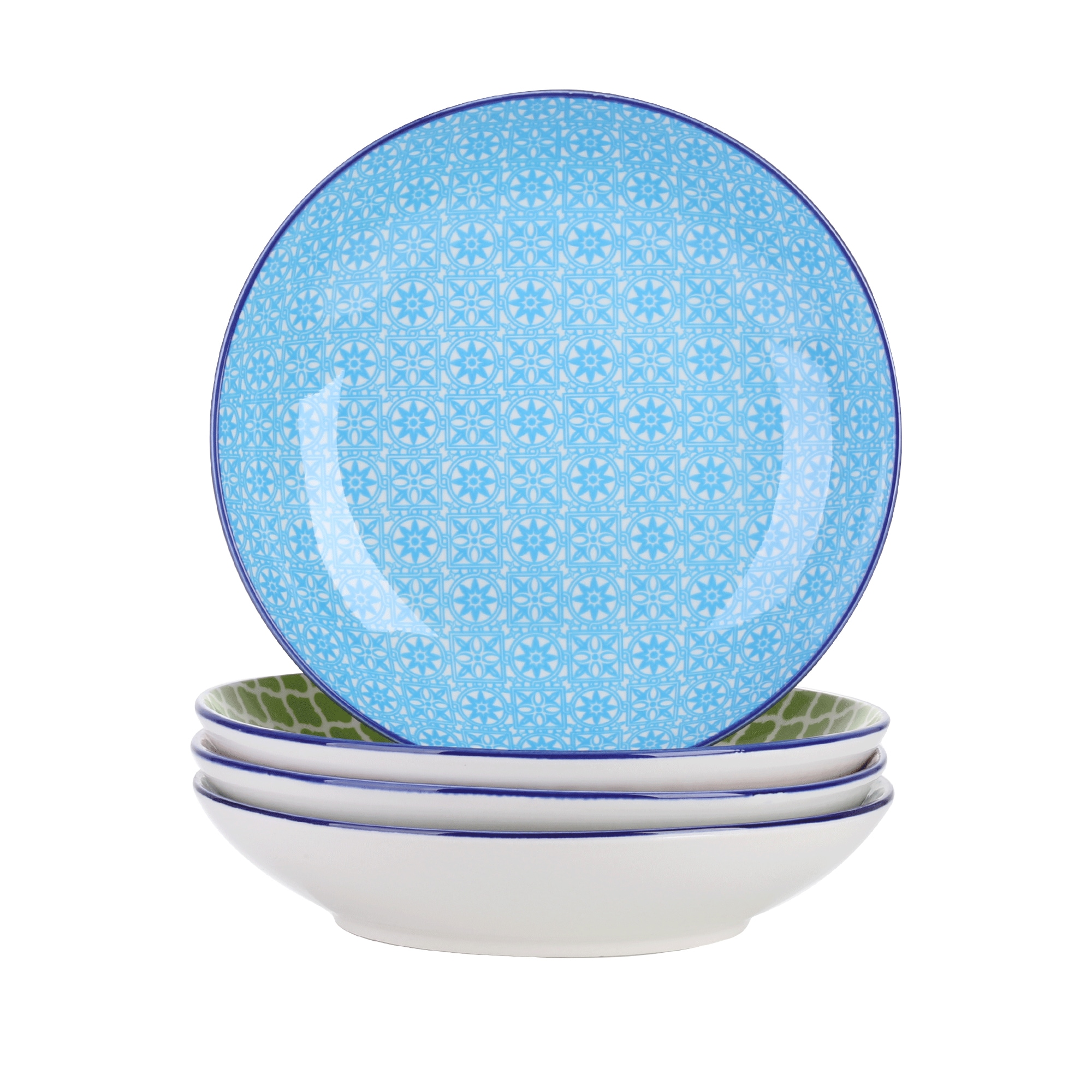 CASAINC VC-MACARON-STP-NEW 4-Piece Multiple Colors/Finishes Ceramic Dinnerware