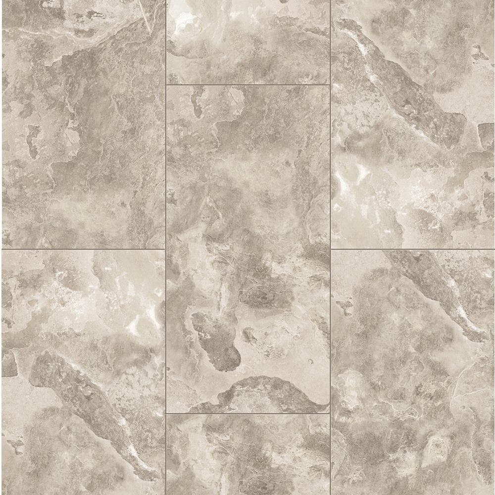 Raskin Industries CRX-513 Guadalupe Gray Stone Look 20-mil x 18-in W x 36-in L Waterproof Loose Lay Luxury Vinyl Tile Flooring (36-sq ft/ Carton)