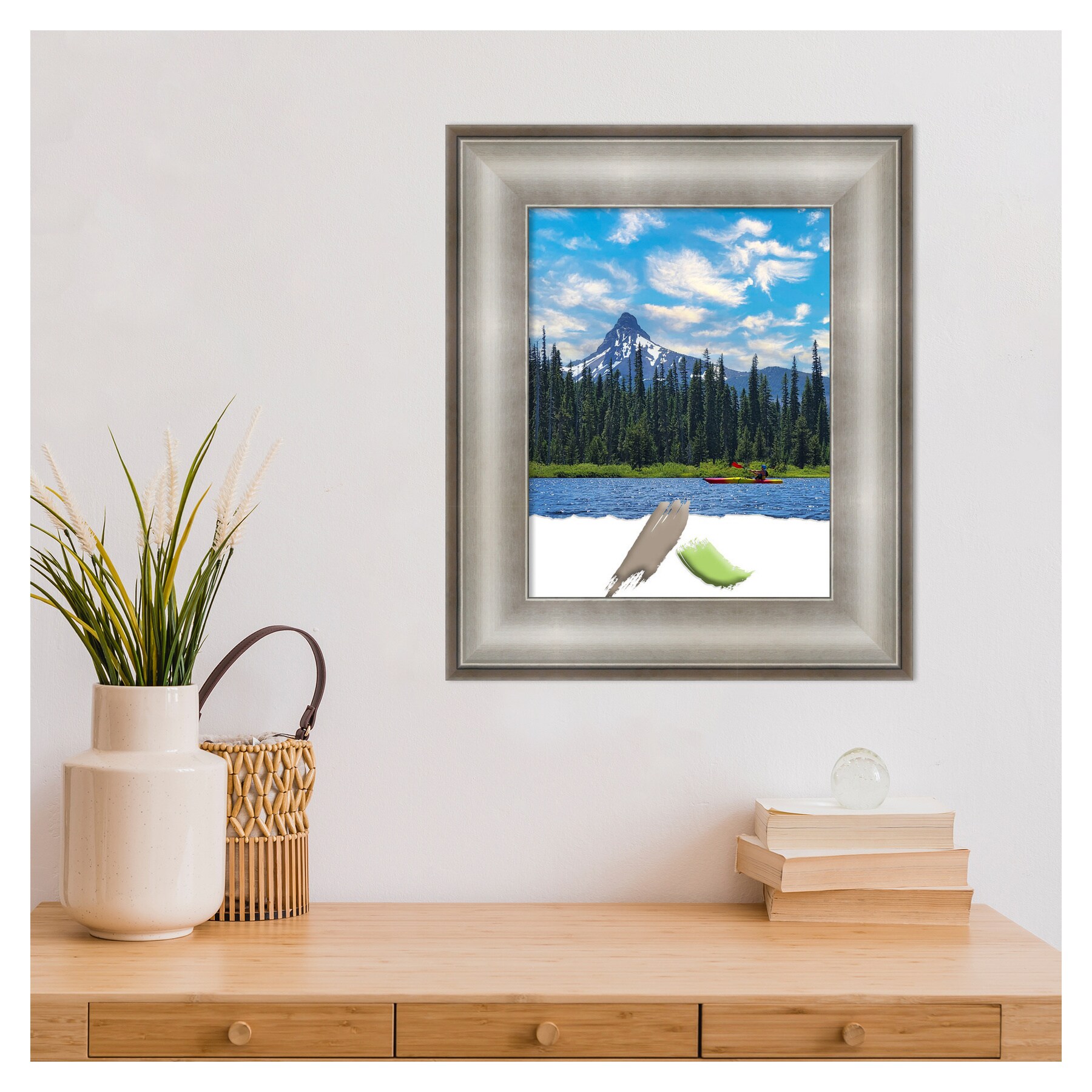 Imperial Silver 11x14 Polystyrene Wall Picture Frame