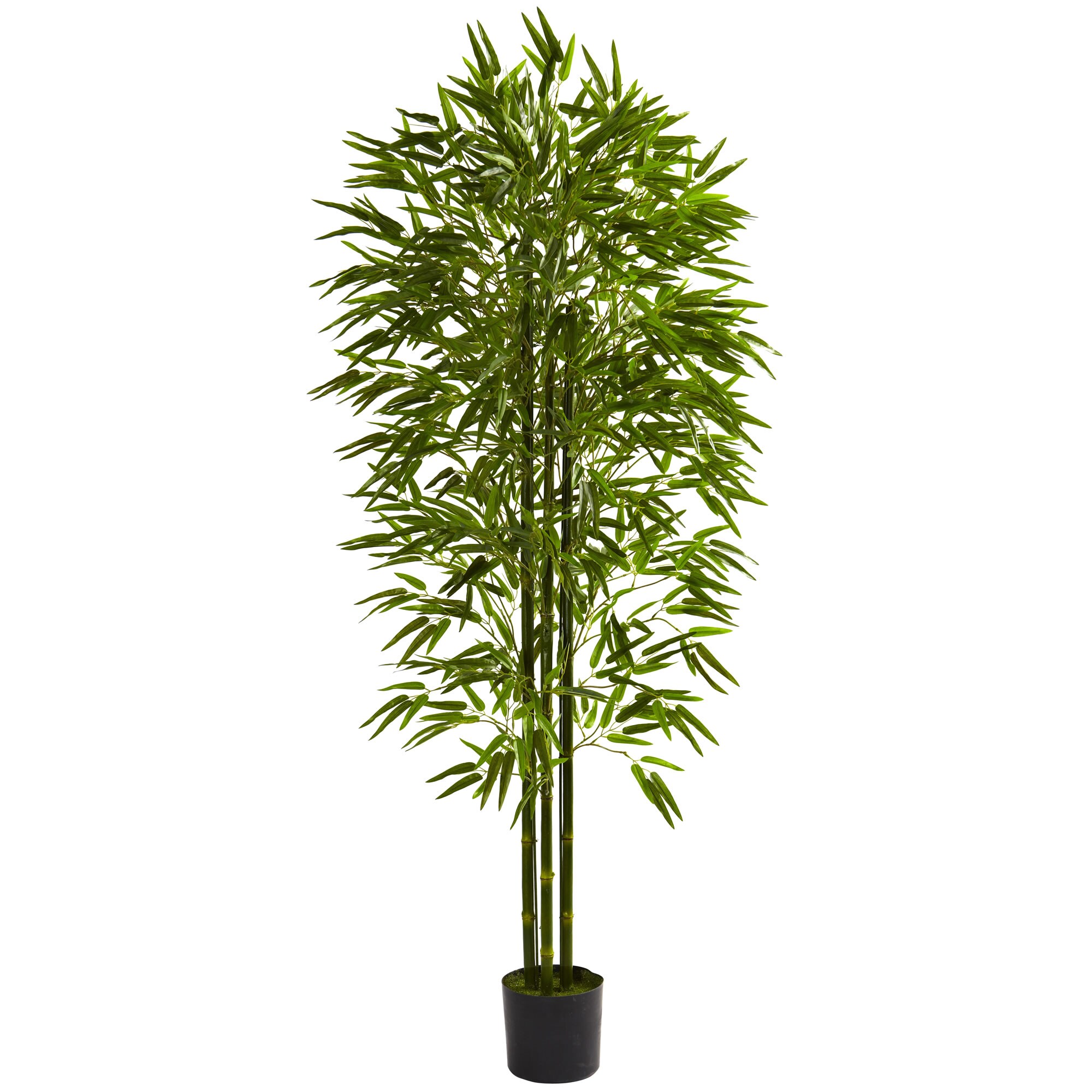 Nearly Natural 72-in Green Indoor/Outdoor Silk Artificial Tree in the ...