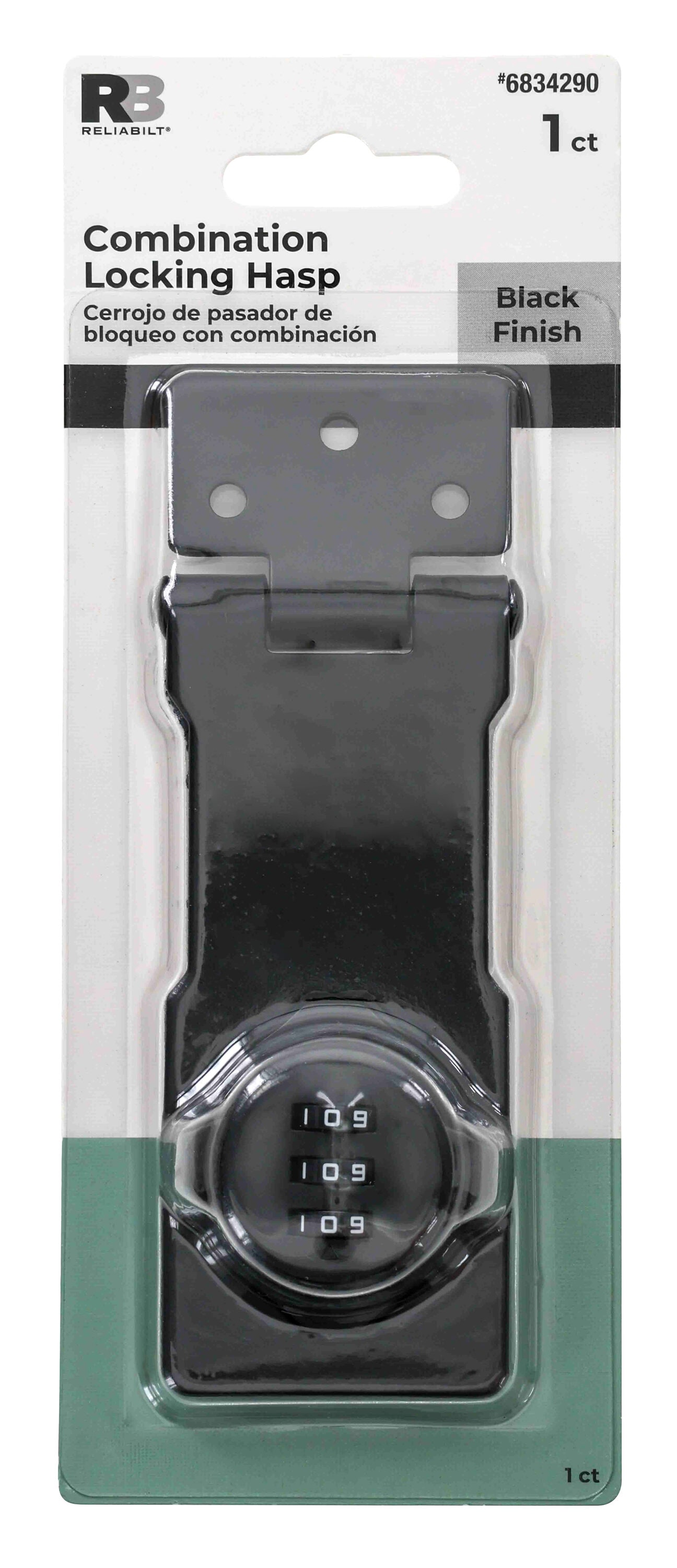 RELIABILT 4-in Black Combination lock hasp #9986929