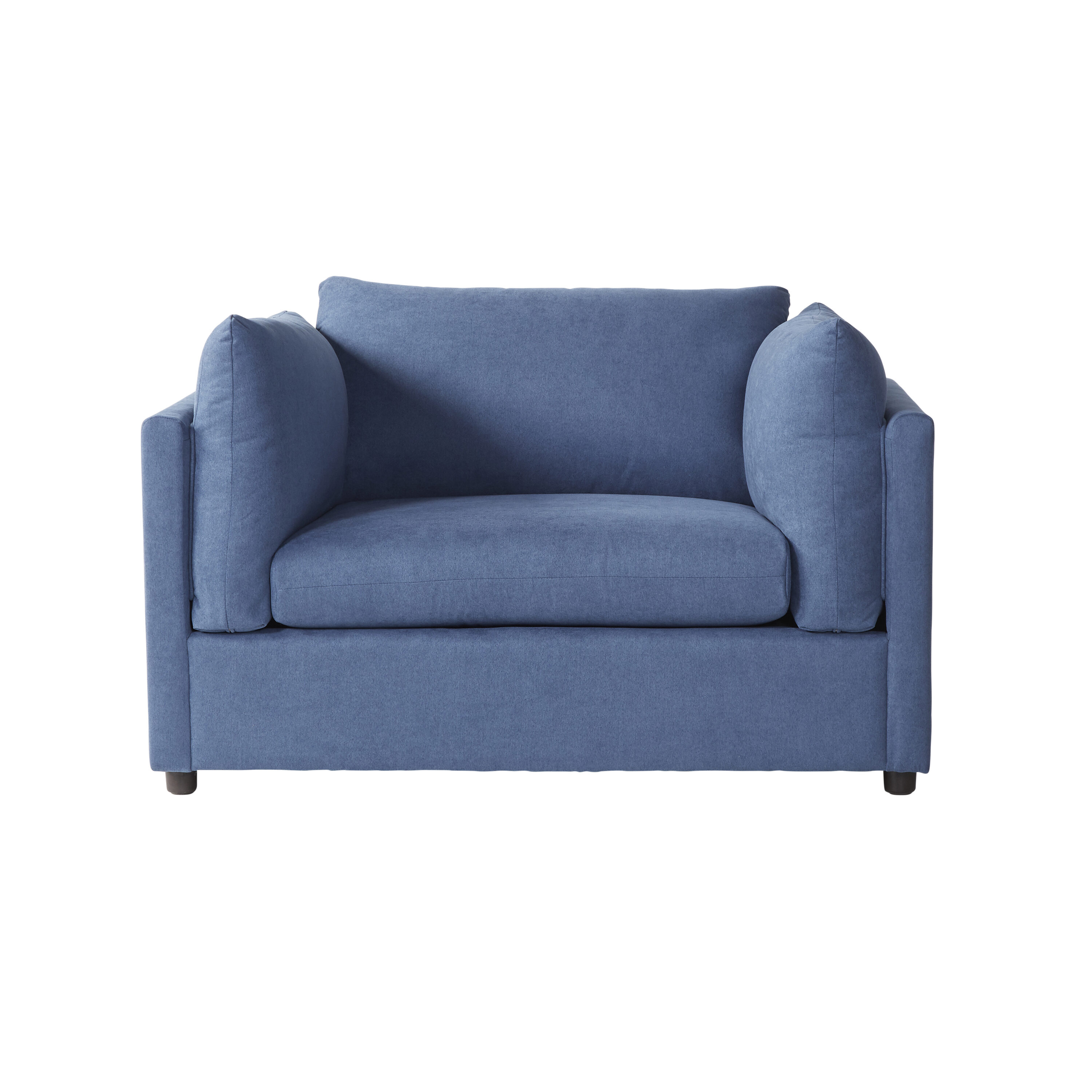 Roundhill Furniture Enda 50.5-in W Casual Blue Accent Armchair