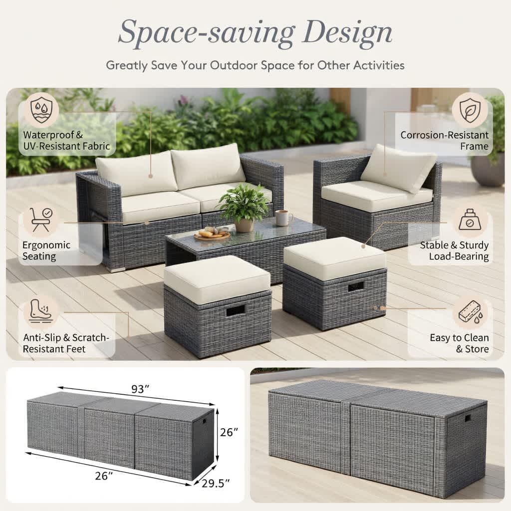 VERYKE 6219408002767 Patio-Conversation-Sets - View #4