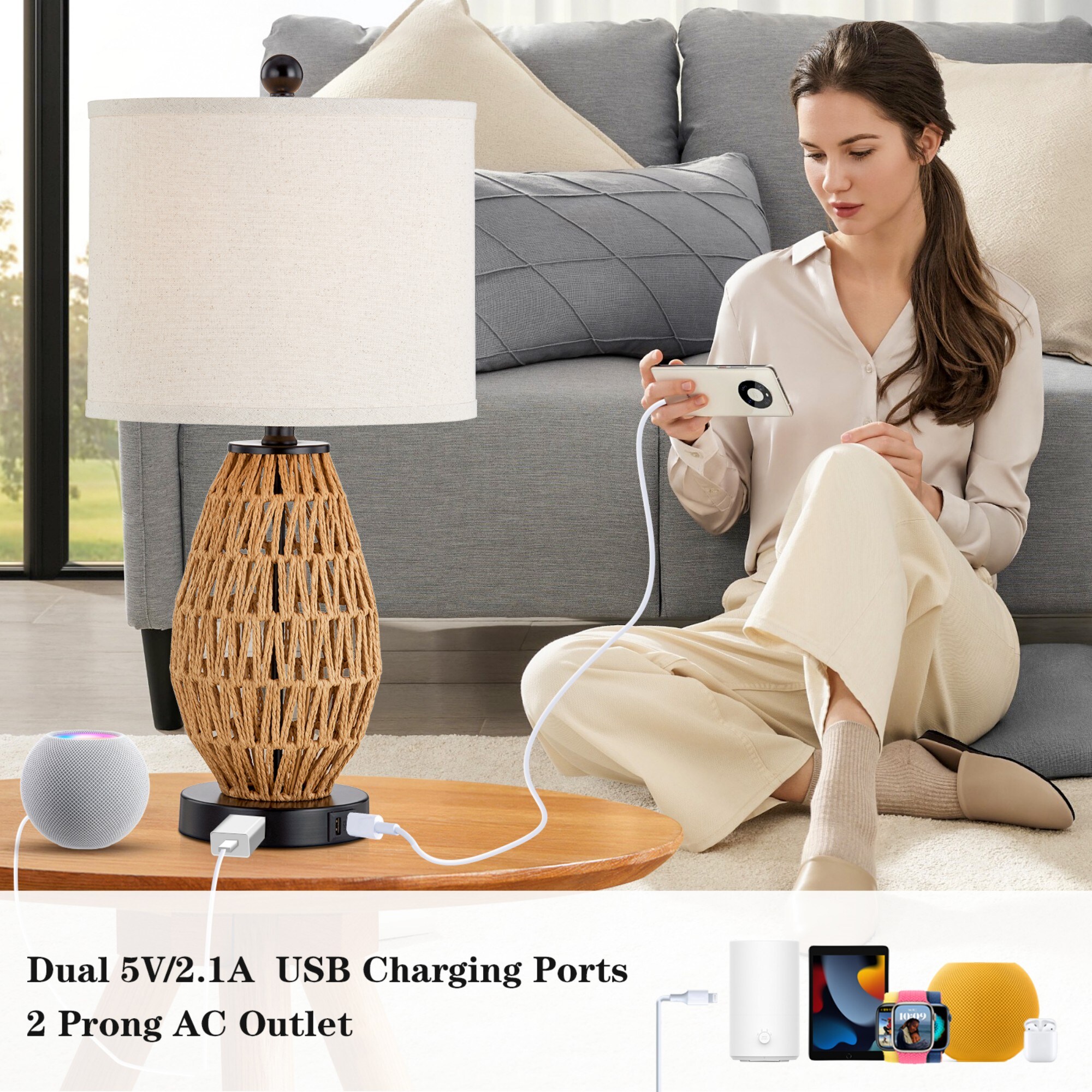 UrFurnishings TD-73 Table-Lamps - View #6