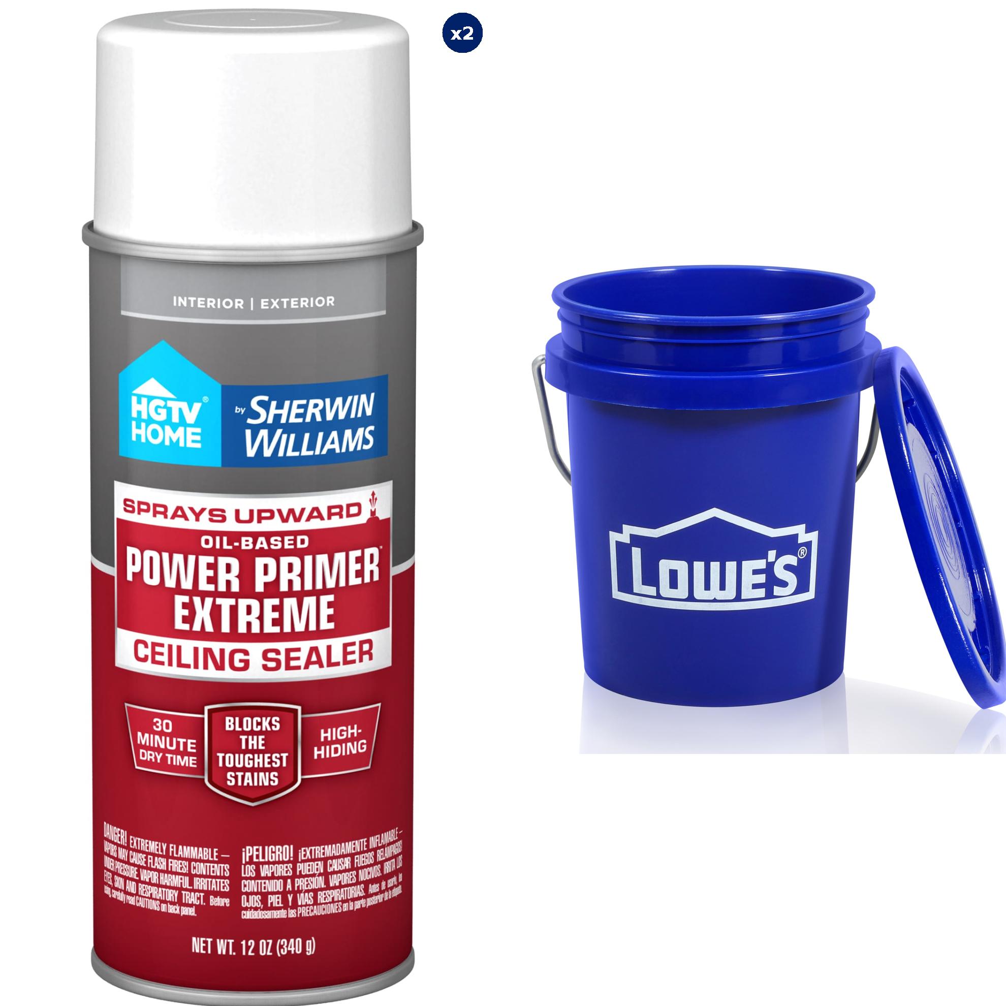 HGTV HOME by Sherwin-Williams Power Interior/Exterior Multi-purpose Oil-based Wall and Ceiling Primer ( 12-oz ) Bundle