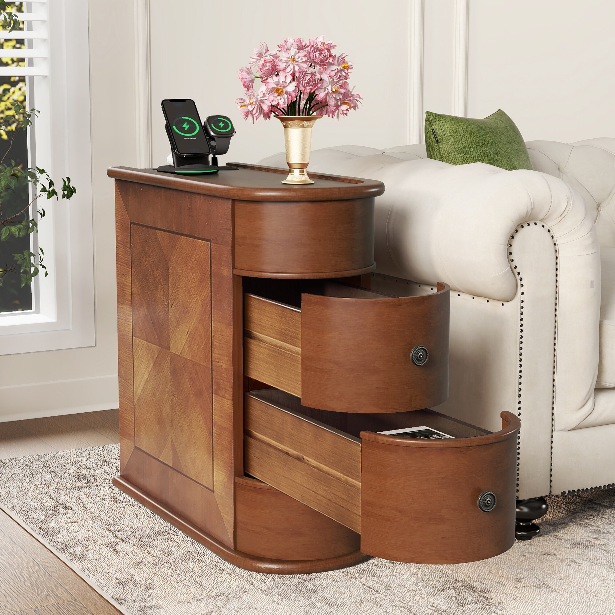GLANZEND 6514RD182 nightstands - View #3