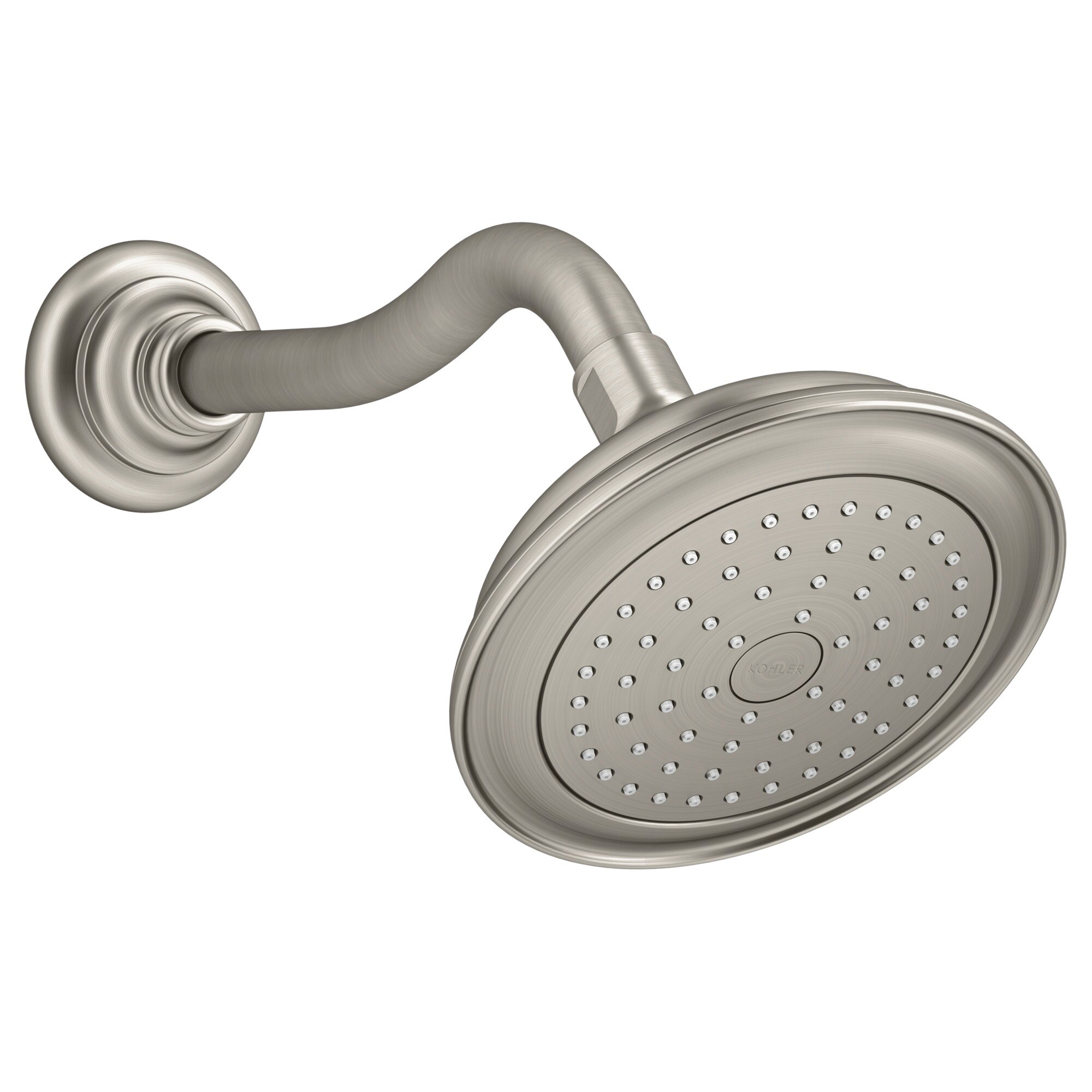 Artifacts Elegance Wall-Mounted Shower Head in Vibrant Brushed Nickel