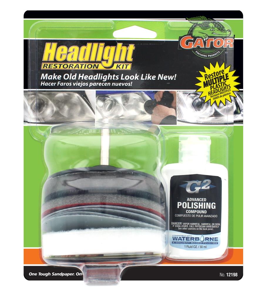 Plastic Headlight Cleaner Kit, Headlight Restoration