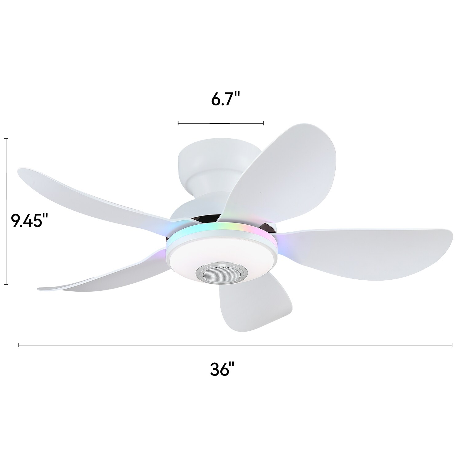 Kviflon LS8922-36WHRGB Ceiling-Fans - View #11