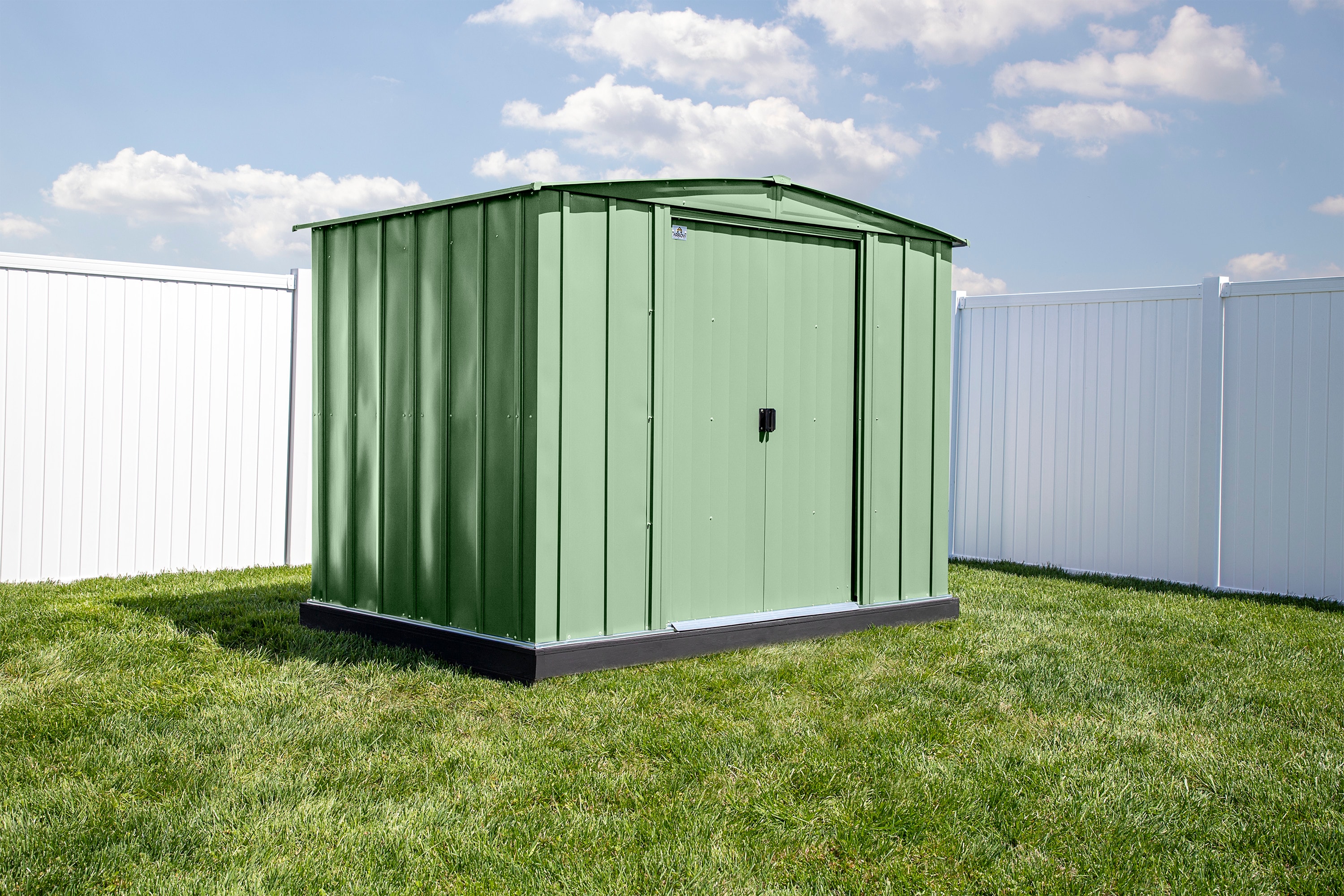 Arrow CLG86SG 8-ft x 6-ft Classic Galvanized steel Storage Shed