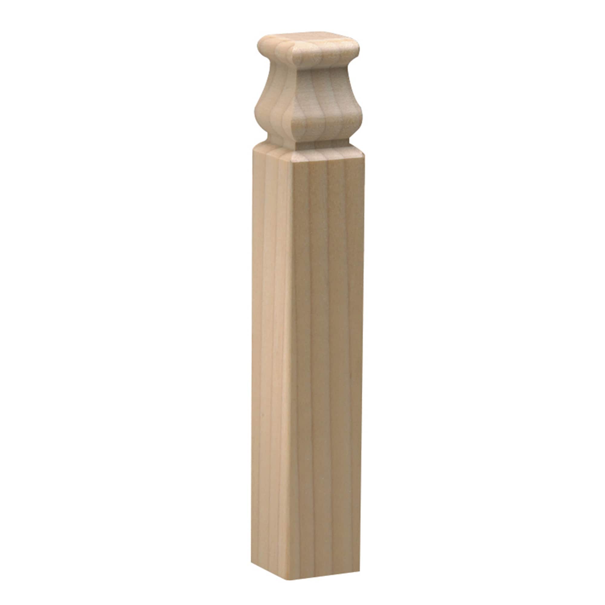 Ornamental Mouldings BG892OBCPINE 6-3/4-in x 1-1/8-in Interior Unfinished Colonial 892 Outside back corner Baseboard Moulding Block