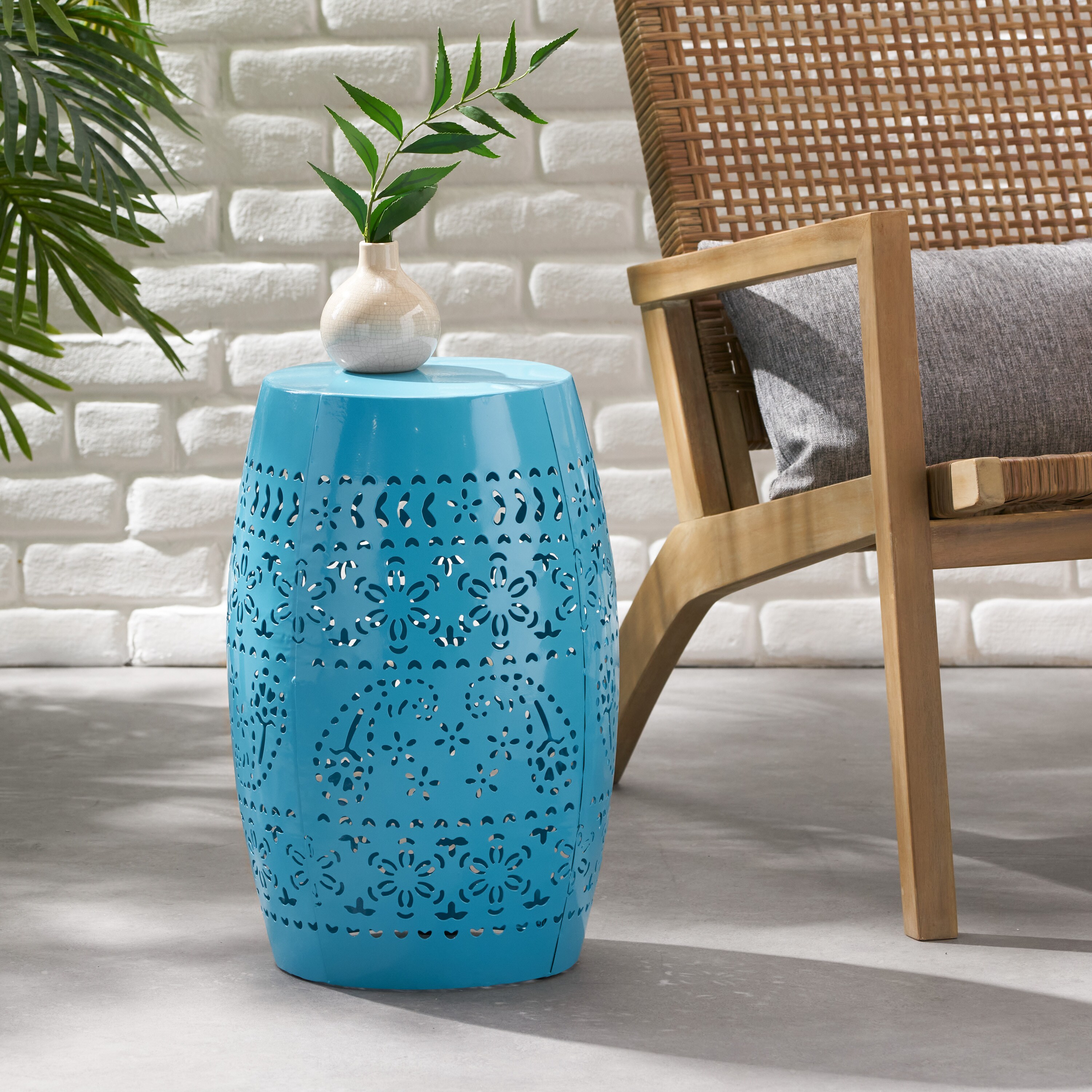 AHIOU HOME ZAAHG-61304.00BLUGS Garden-Stools - View #5
