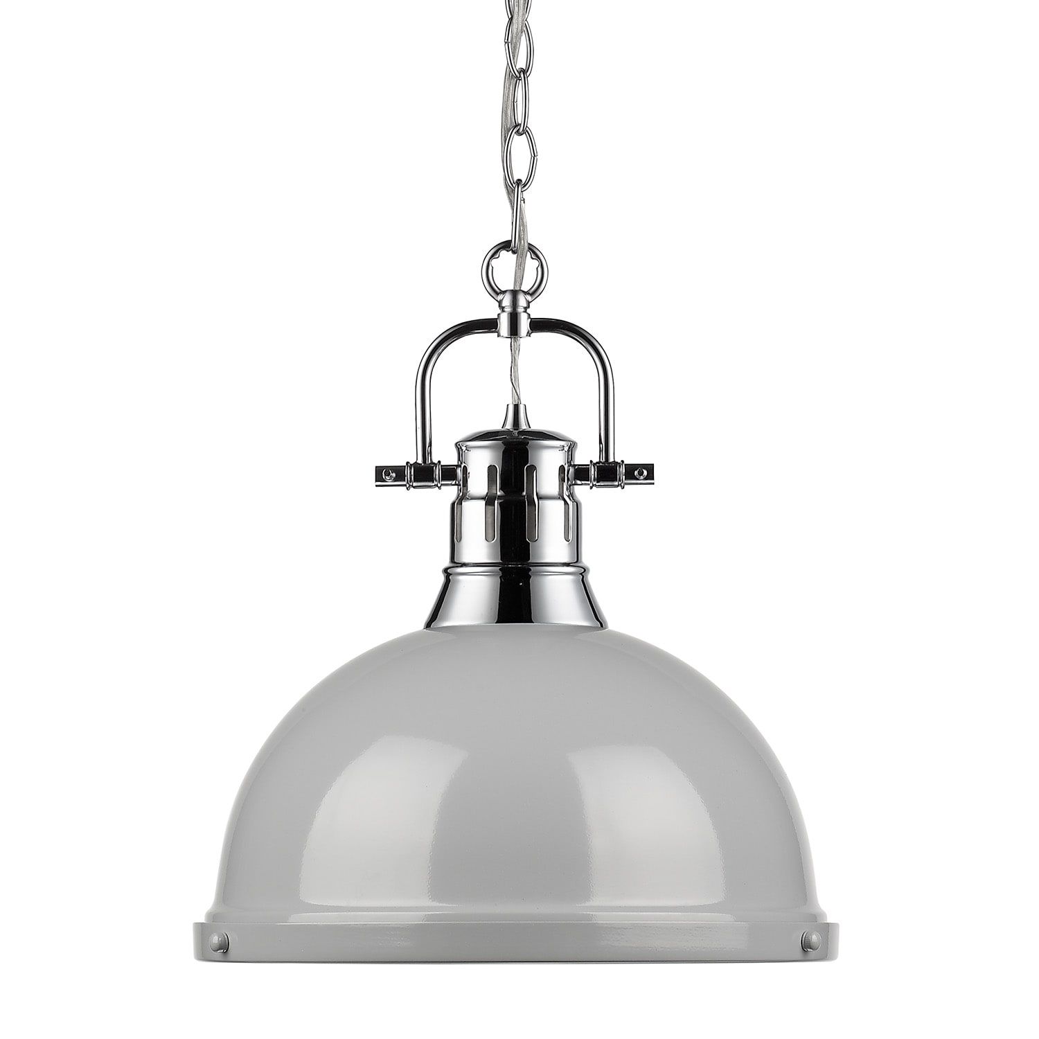 Golden Lighting 3602-L CH-GY Pendant-Lights - View #2
