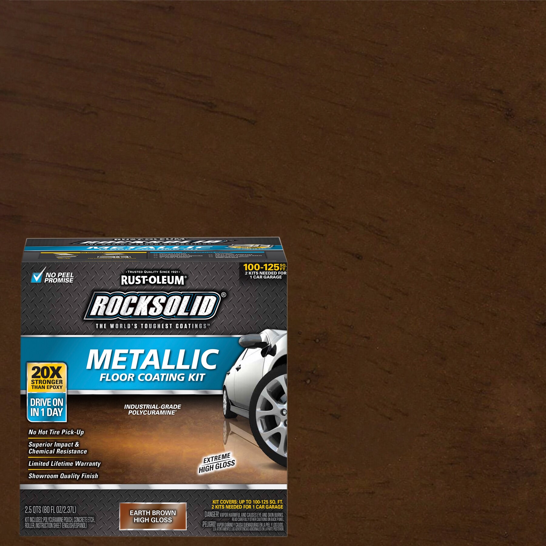 Rust-Oleum RockSolid 2-part Brown Polycuramine Concrete and Garage Floor Paint ( 80-oz )