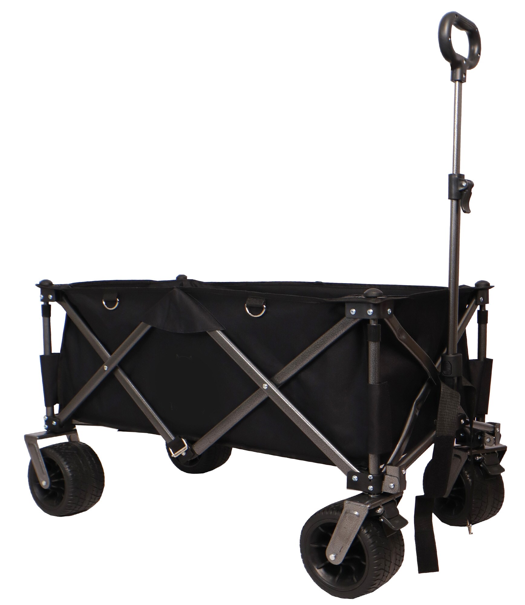 Siavonce FZ54106 Yard Carts 4.6-cu ft Steel Folding Yard Cart