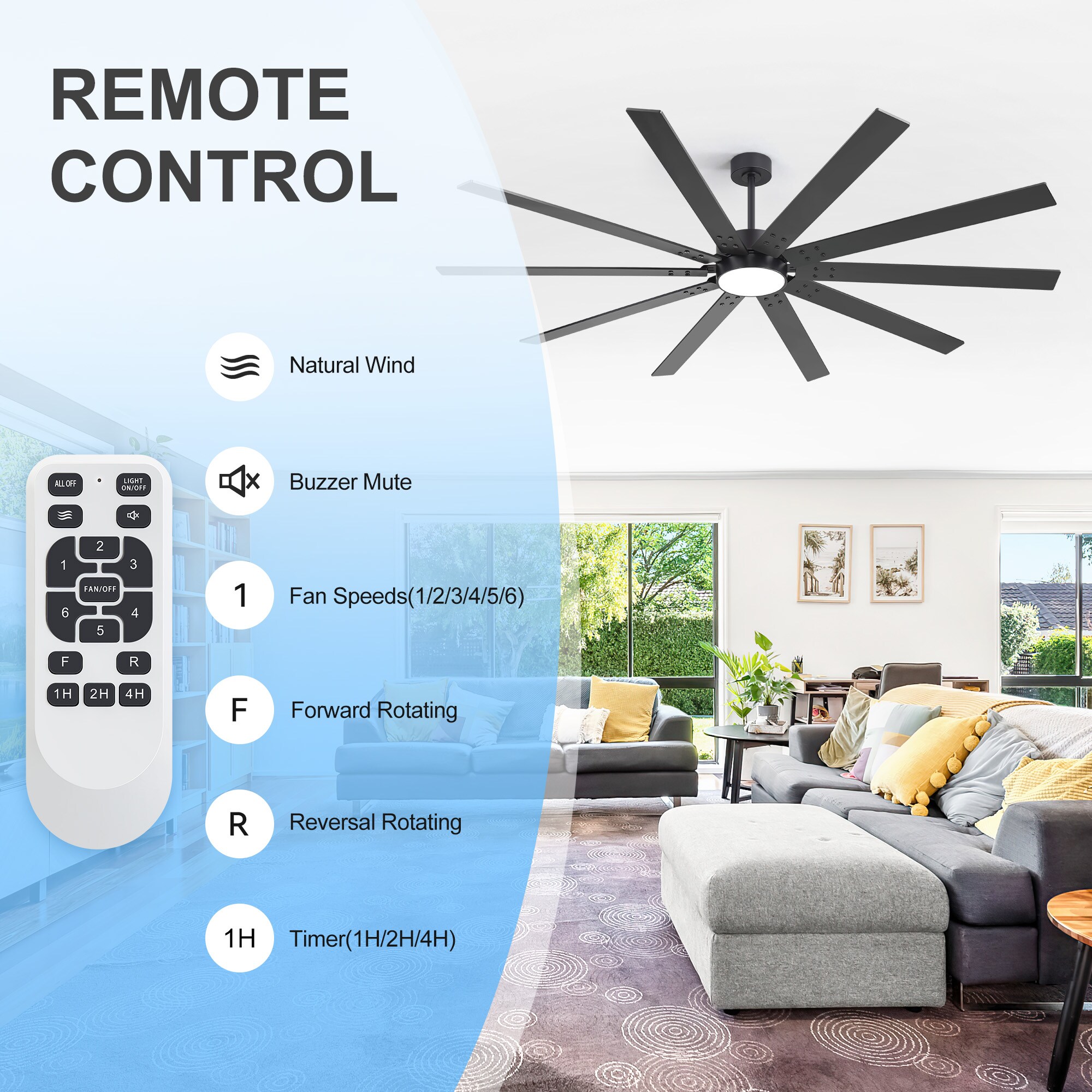 Airsurfer AS-35086-BK-Z Ceiling-Fans - View #7