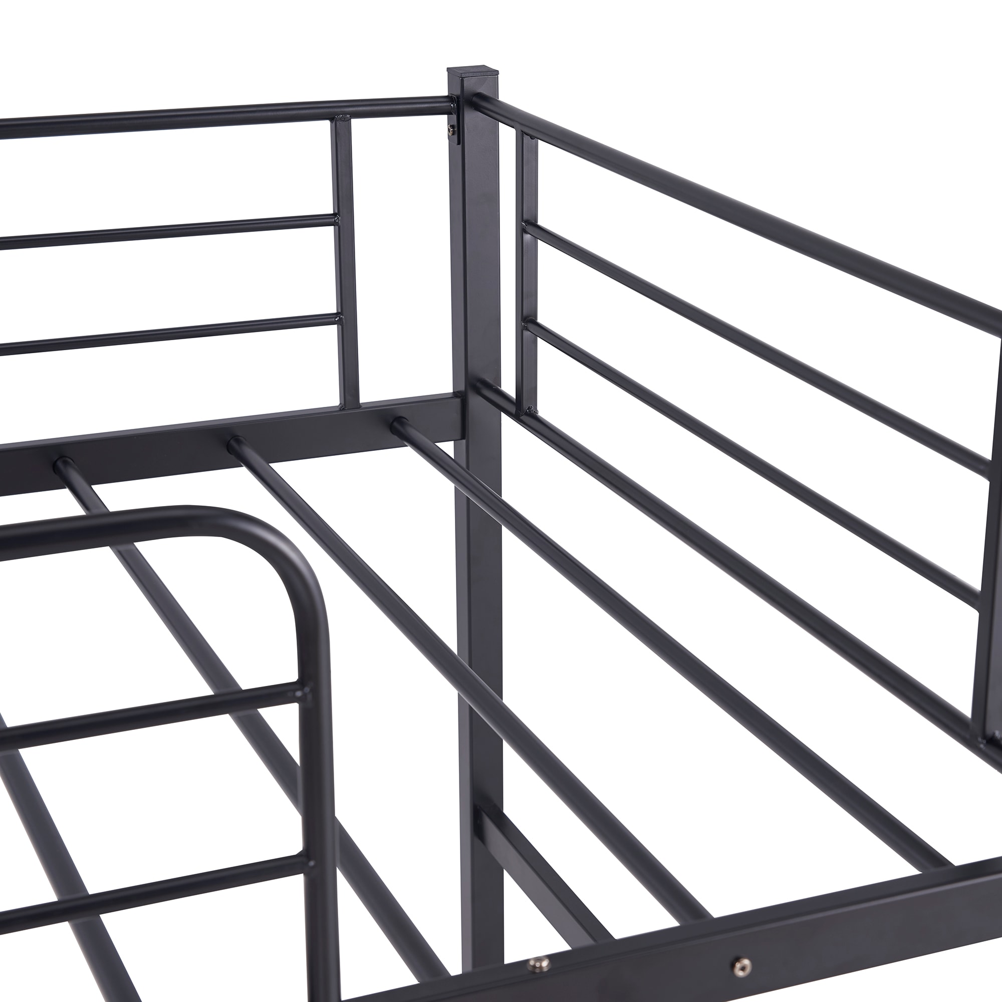 CASAINC Loft bed Black Twin Loft Bunk Bed at Lowes.com