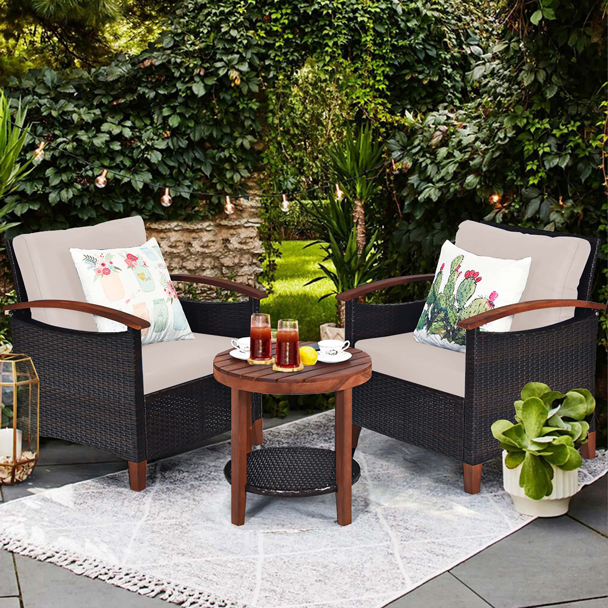 Costway HW70688TU-BN Patio-Conversation-Sets - View #8