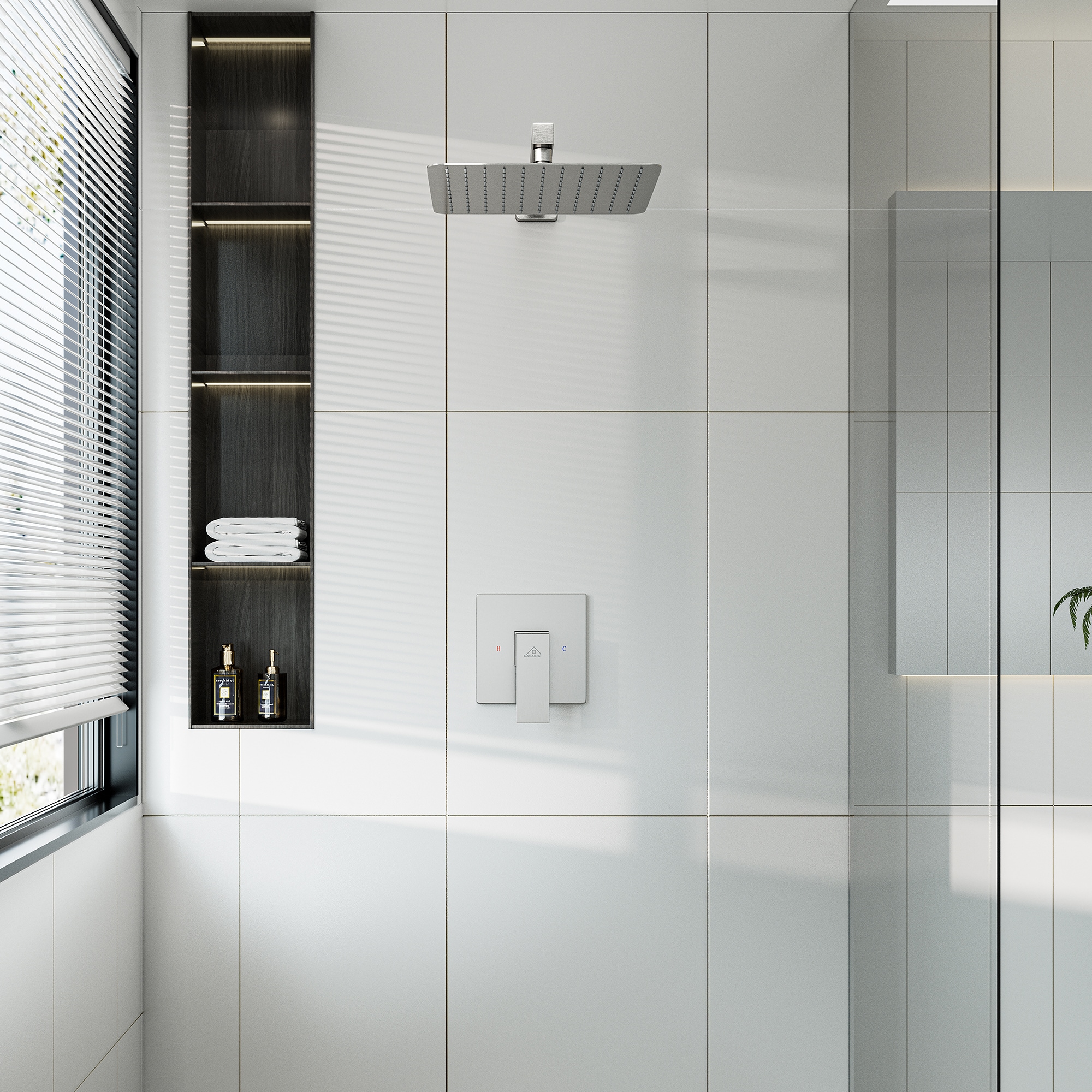 CASAINC OY-N96A1001-CP Showerhead-Bar-Panels - View #3