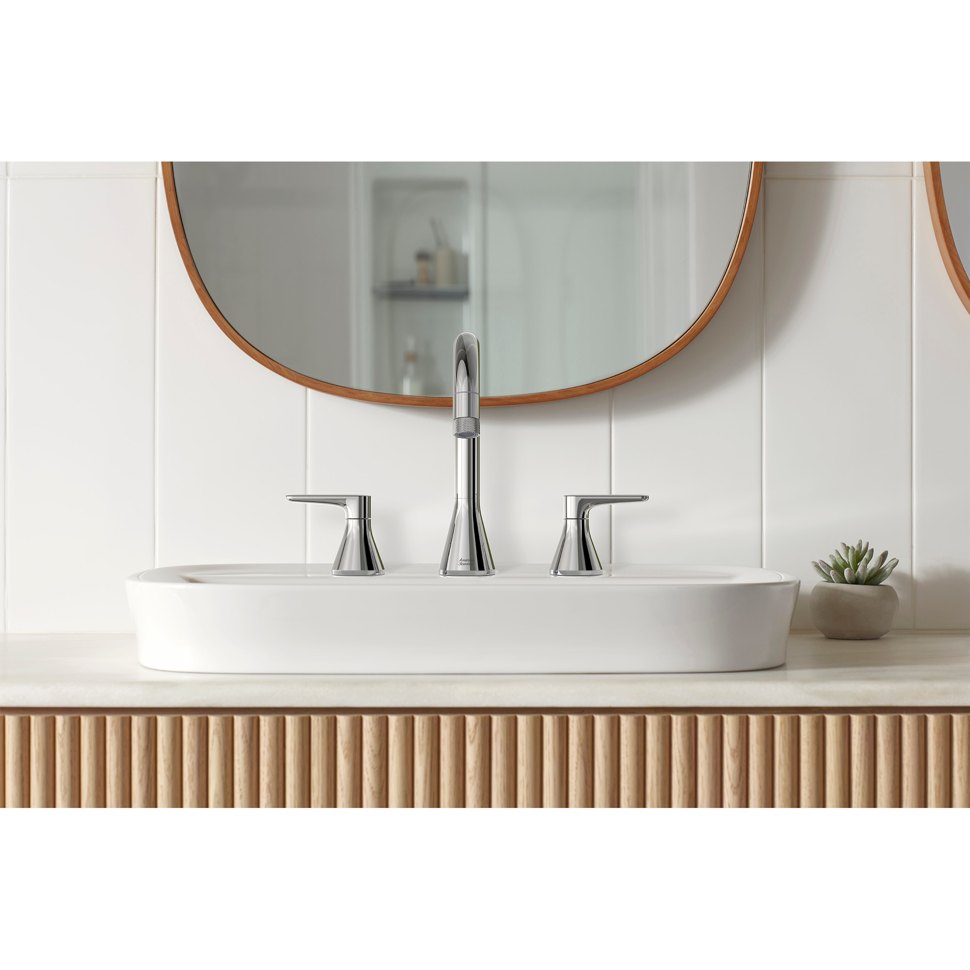 Polished Chrome High-Arc Widespread Bathroom Faucet