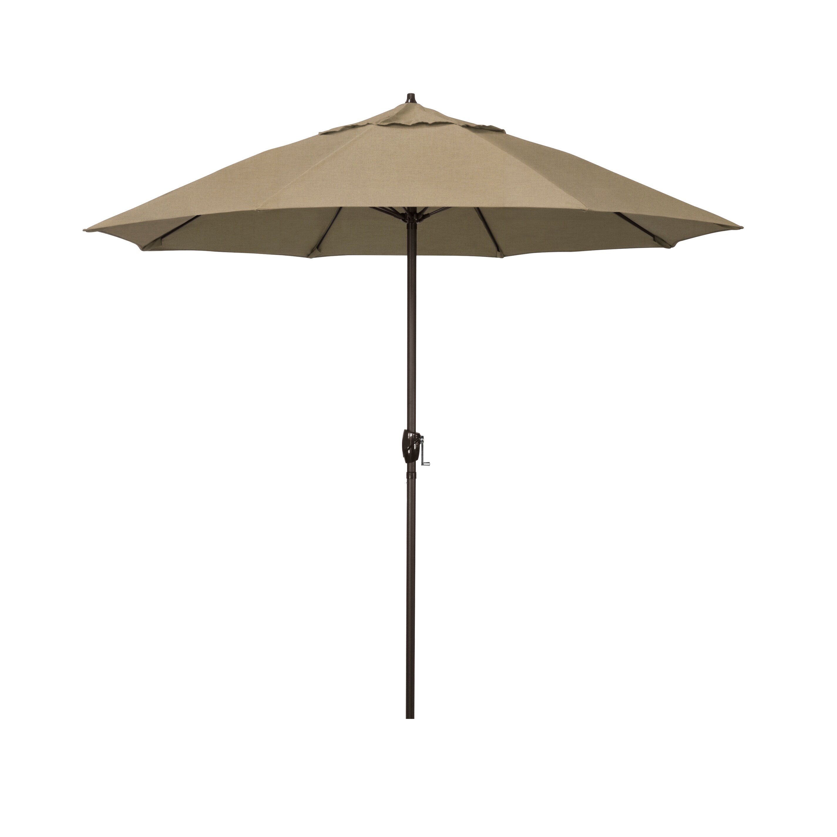 California Umbrella 7.5-ft Aluminum Market Patio Umbrella with Lights ...