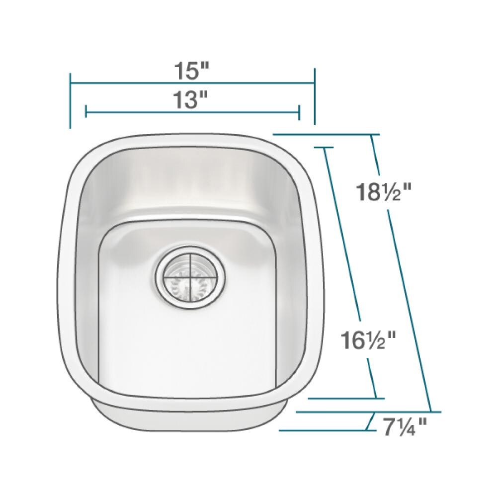 MR Direct 1815-16 Kitchen-Sinks - View #3