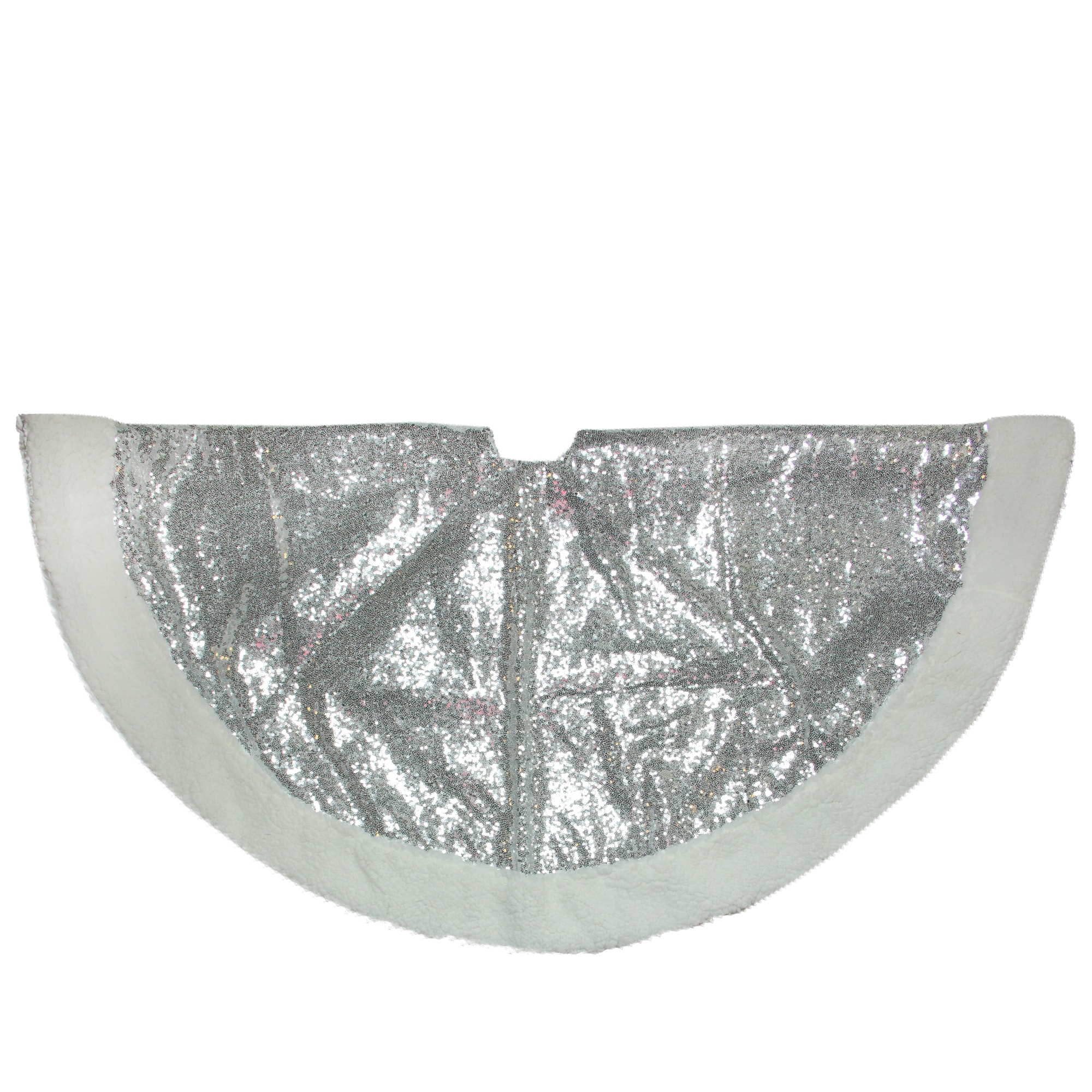 Northlight 32606242 47-in Silver Tree skirt