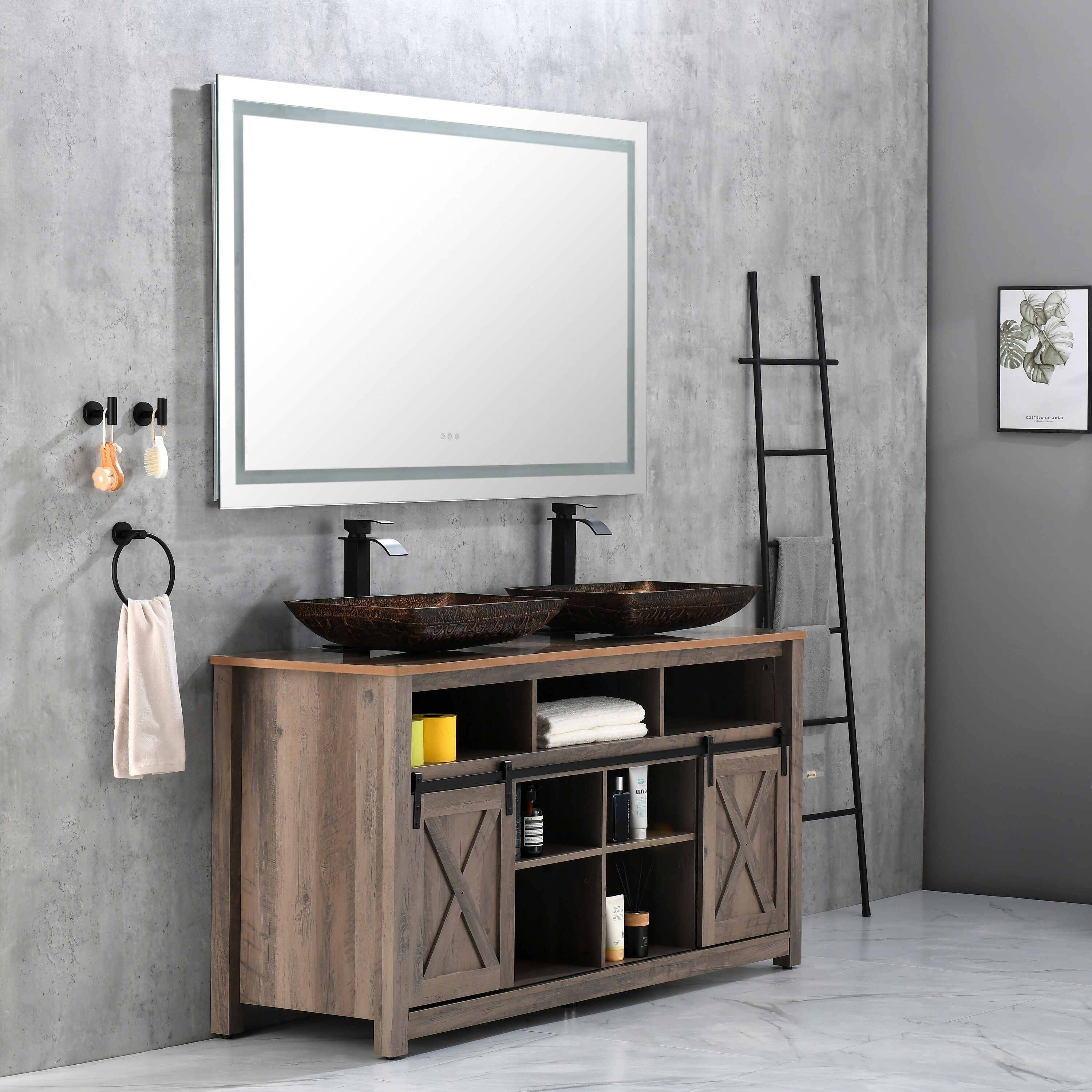 Bybafun YB5100082 Framed-Bath-Mirrors - View #7