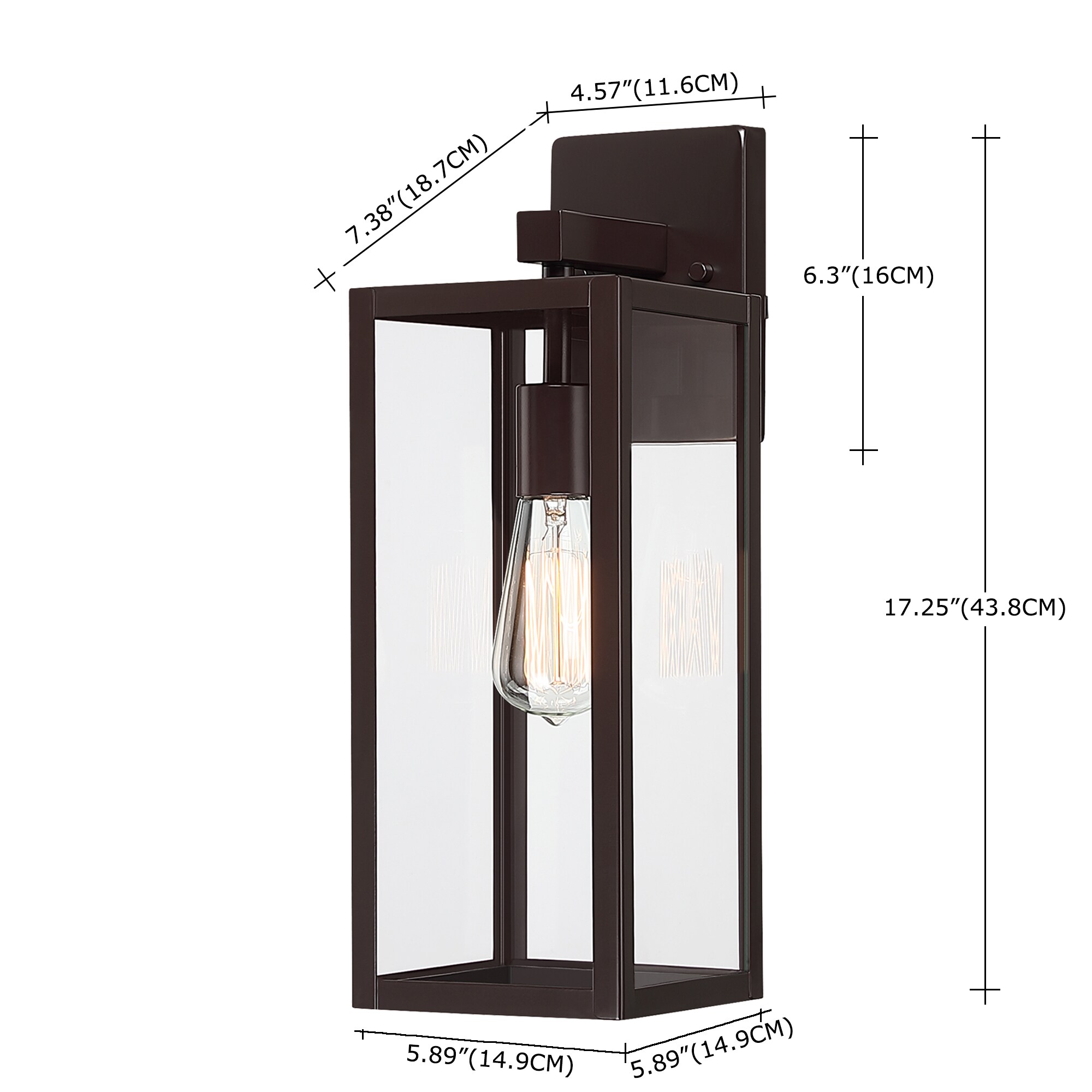 Hukoro FL88712-BZ Outdoor-Wall-Lighting - View #2