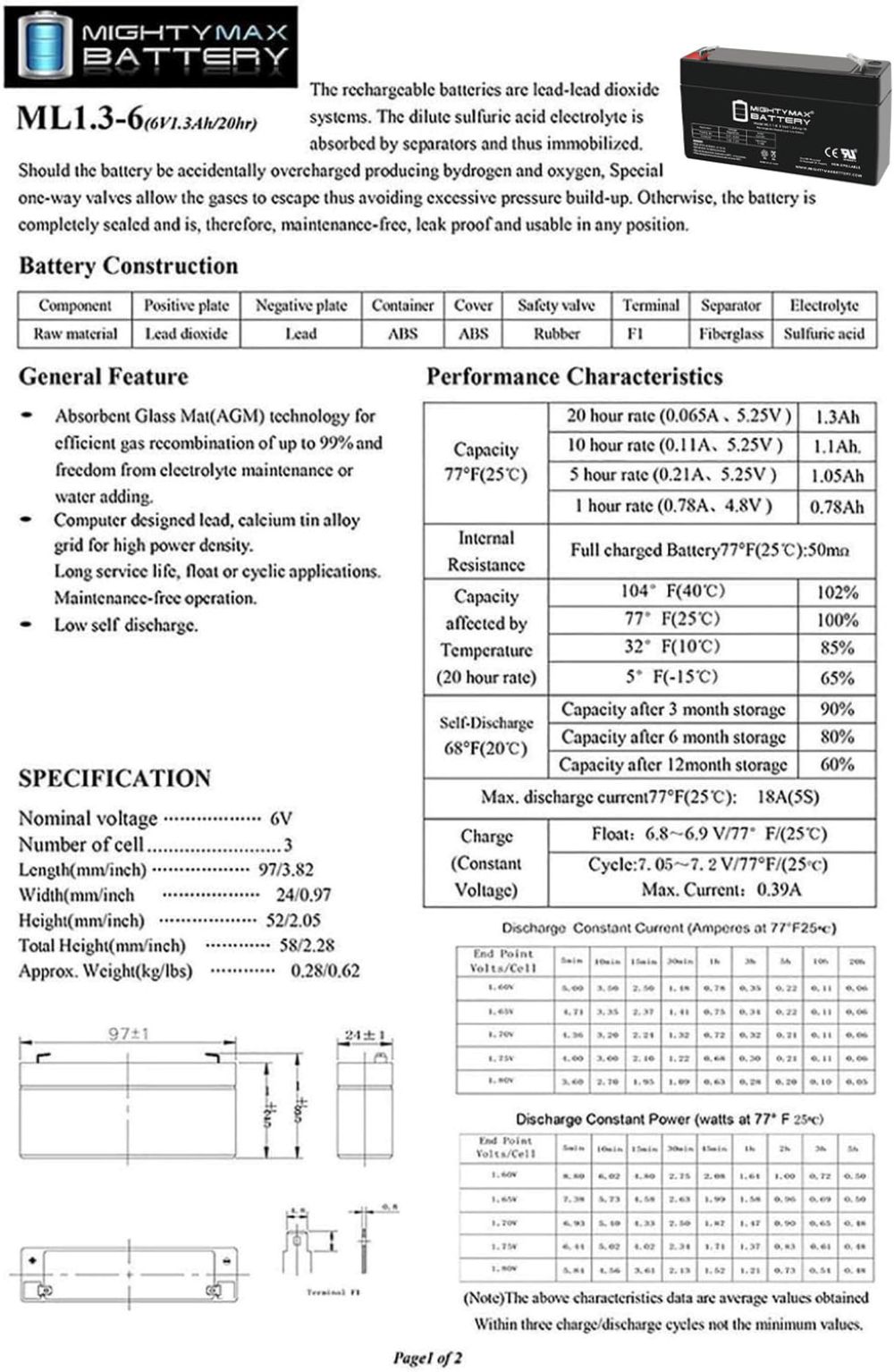 Mighty Max Battery MAX3942290 Device-Replacement-Batteries - View #4
