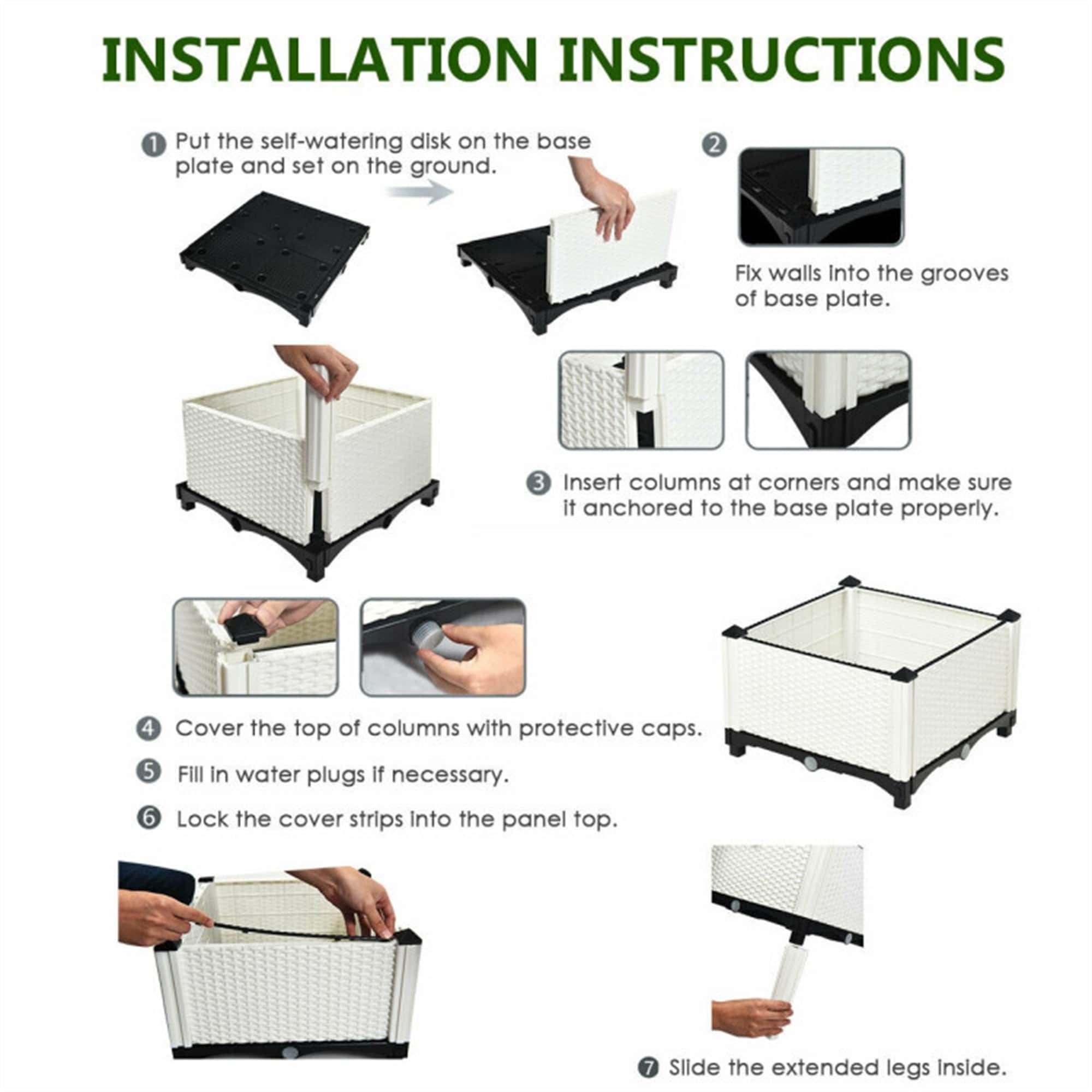 BABOOM BOM-70301WH-CO Raised-Planter-Boxes - View #11