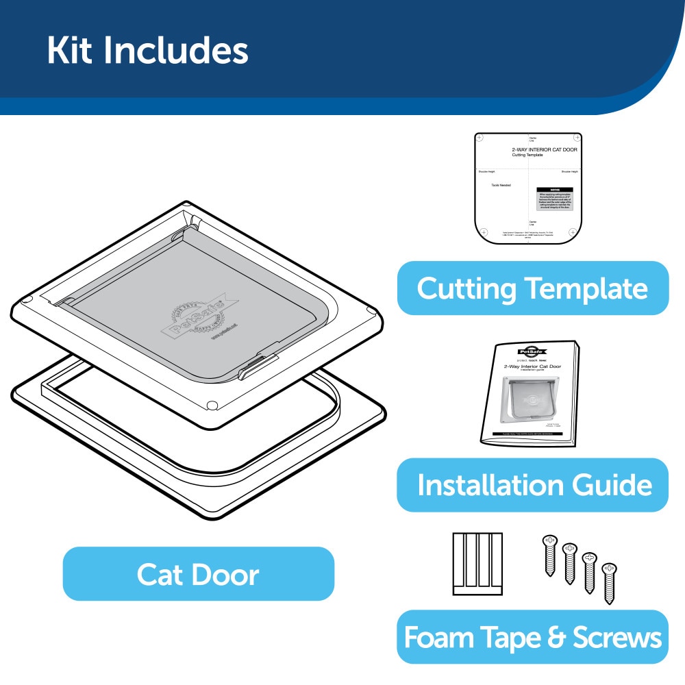 Petsafe 2 way interior cat clearance door