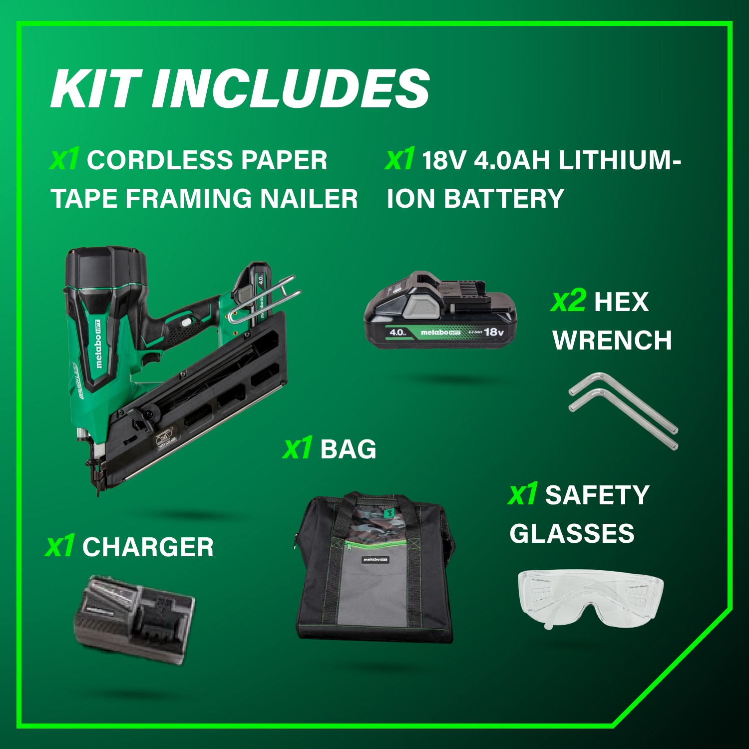 Metabo HPT NR1890DCSTM Cordless-Nailer - View #6