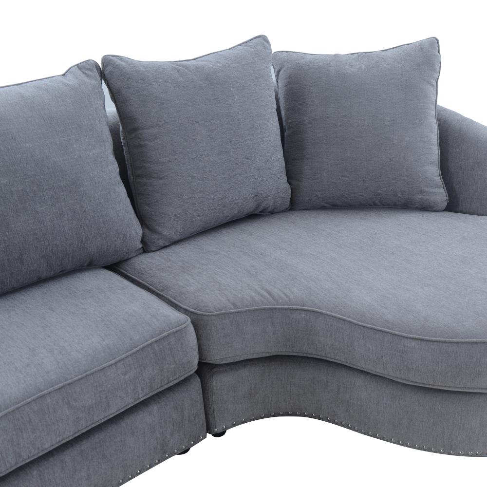 Armen Living LCQNCOGR Sofas-Loveseats - View #4