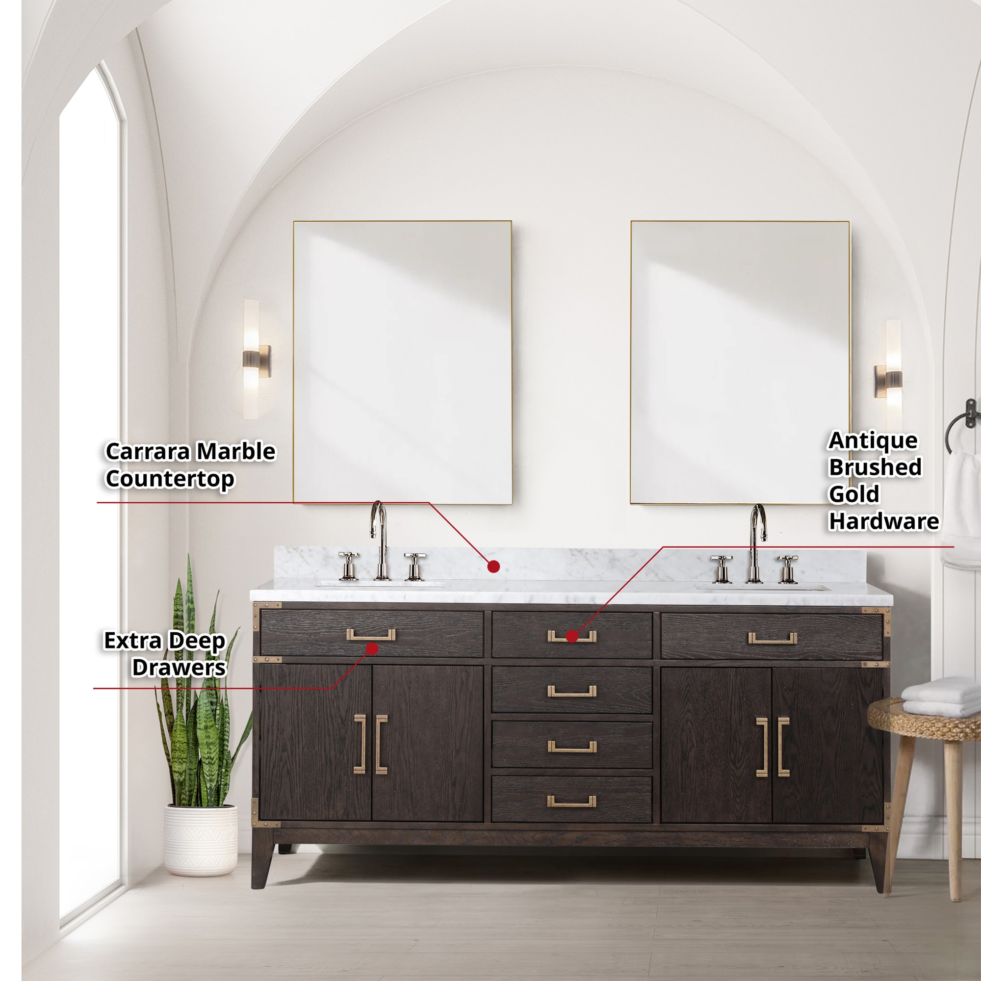 Lexora LVW72DK111 Bath-Vanity-Combo - View #6
