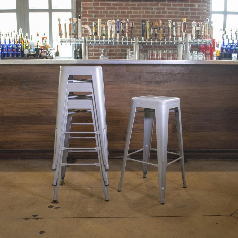 AmeriHome BS24SLVRSET stools - View #7