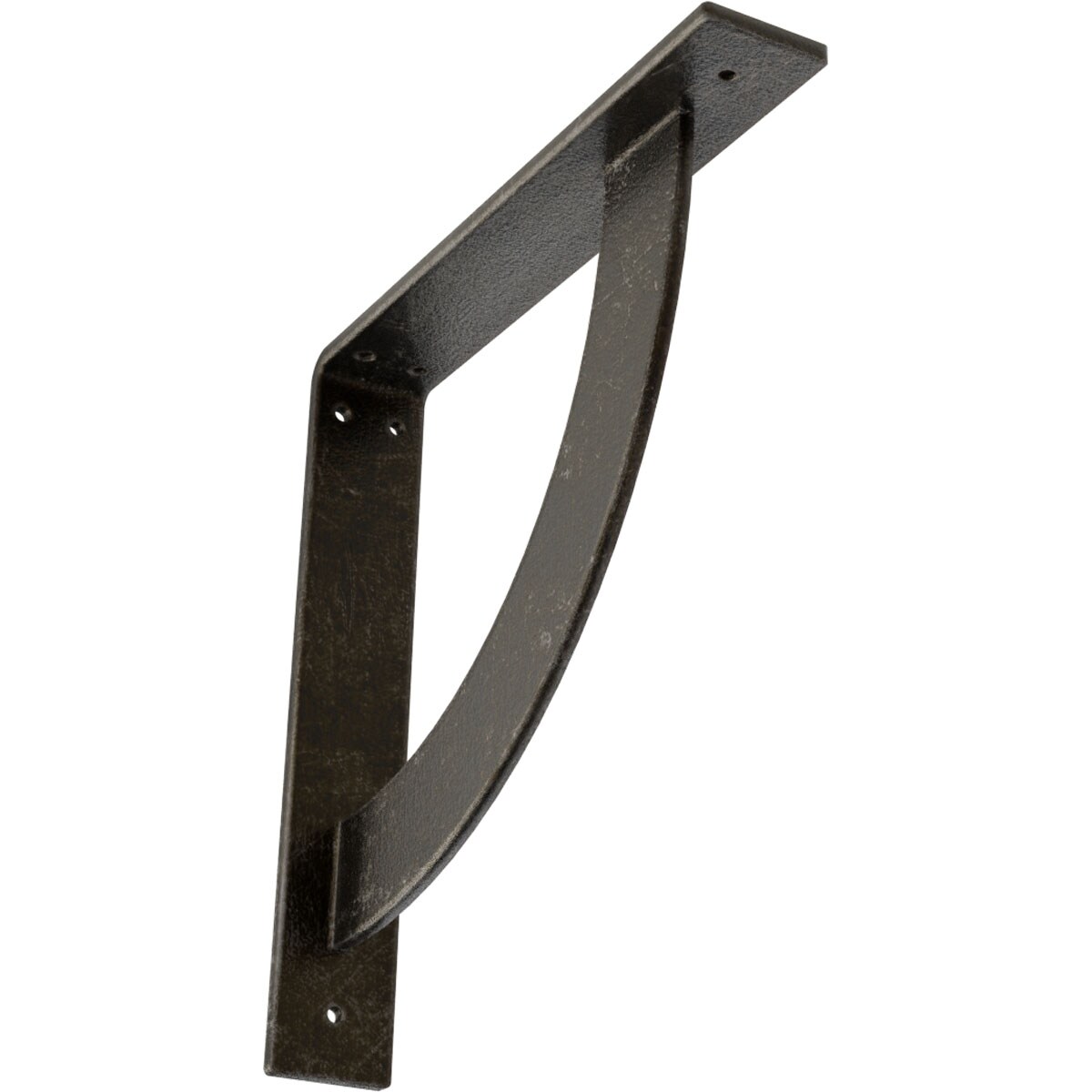 Ekena Millwork BKTM02X12X12BUAWS Bulwark 12-in x 2-in x 12-in Gray Steel Mounting bracket