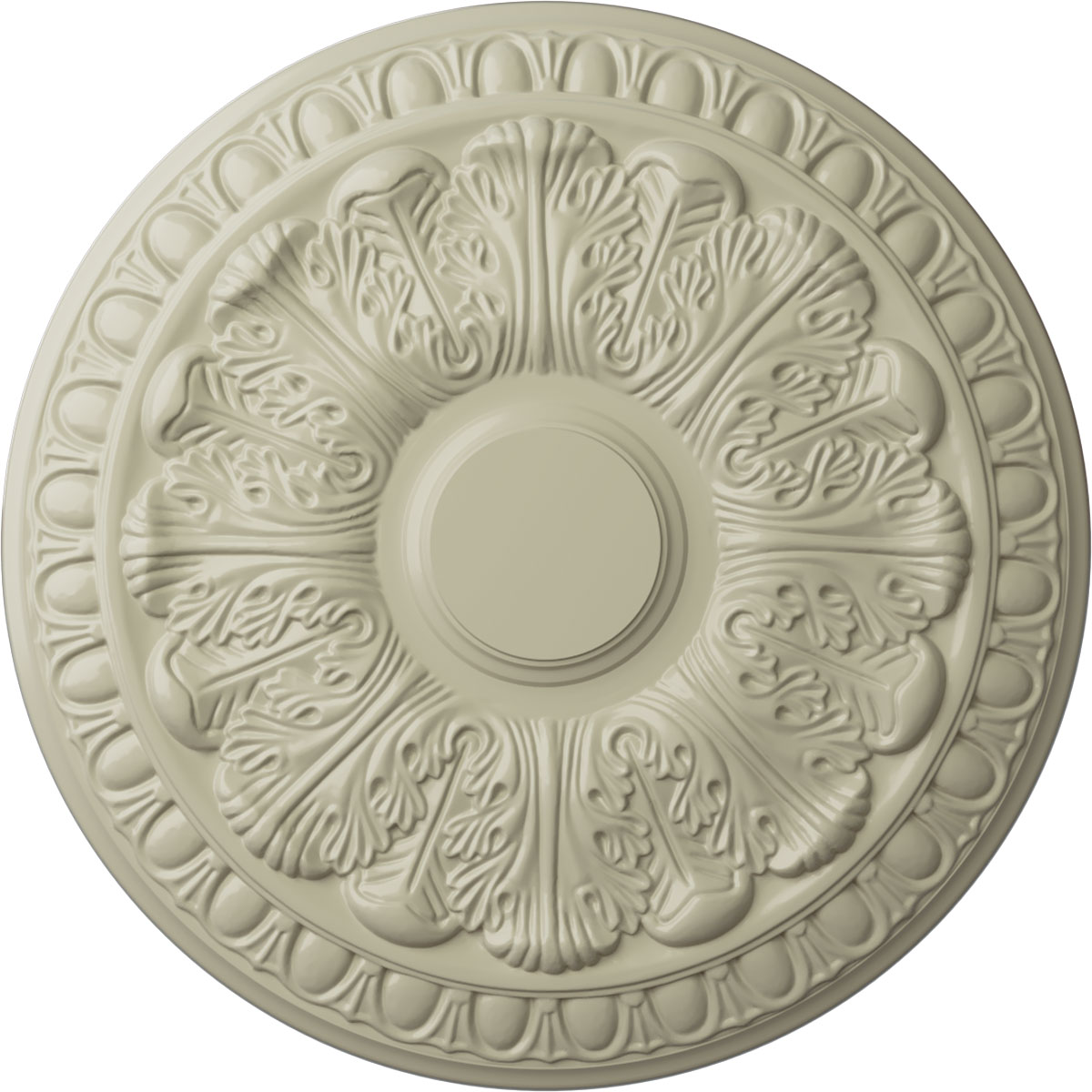 Ekena Millwork CM15CNCYF Colton 15.75-in W x 15.75-in L Painted Clear Yellow Polyurethane Whole Ceiling Medallion